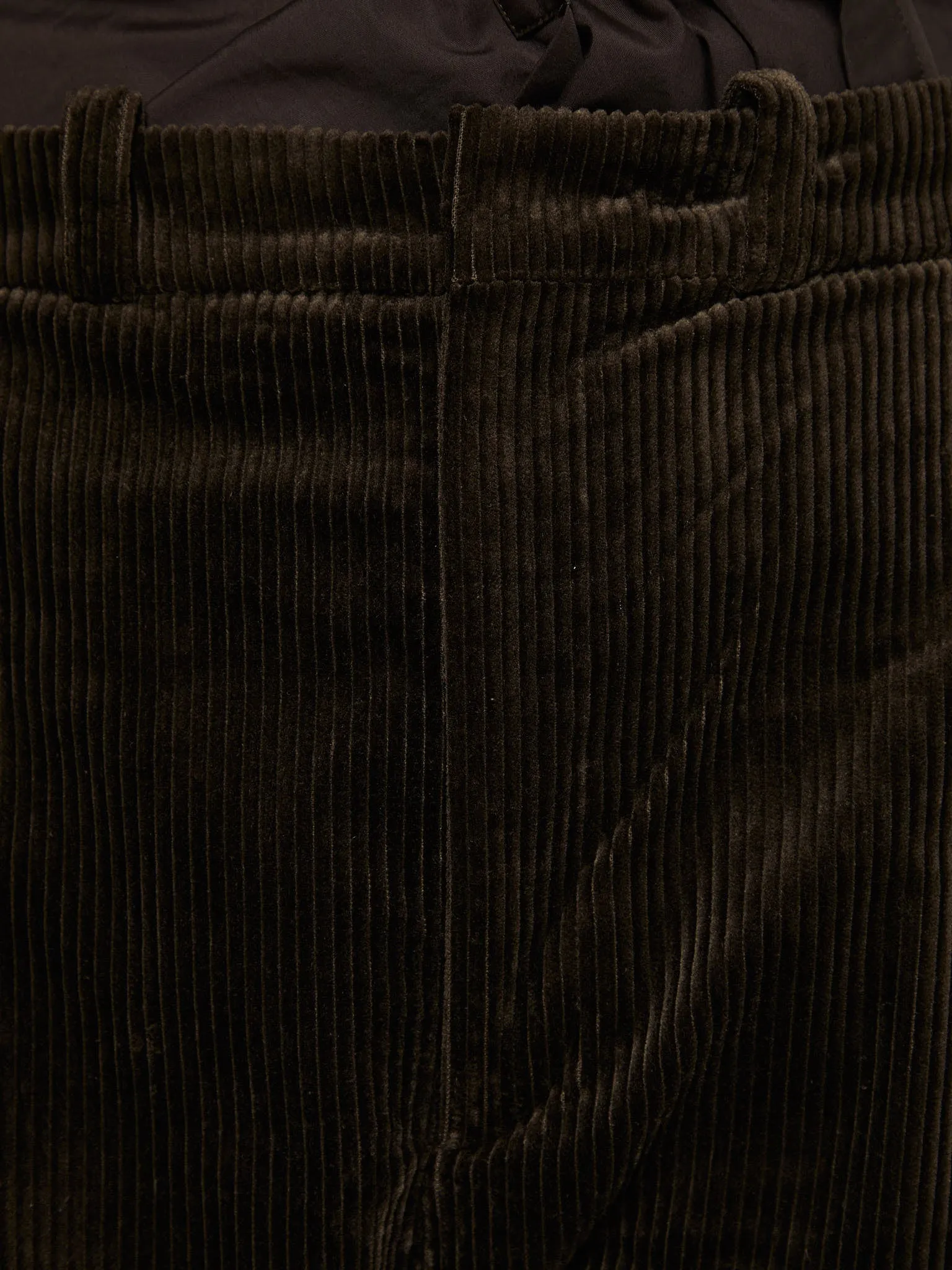 Corduroy Box Trousers in Brown