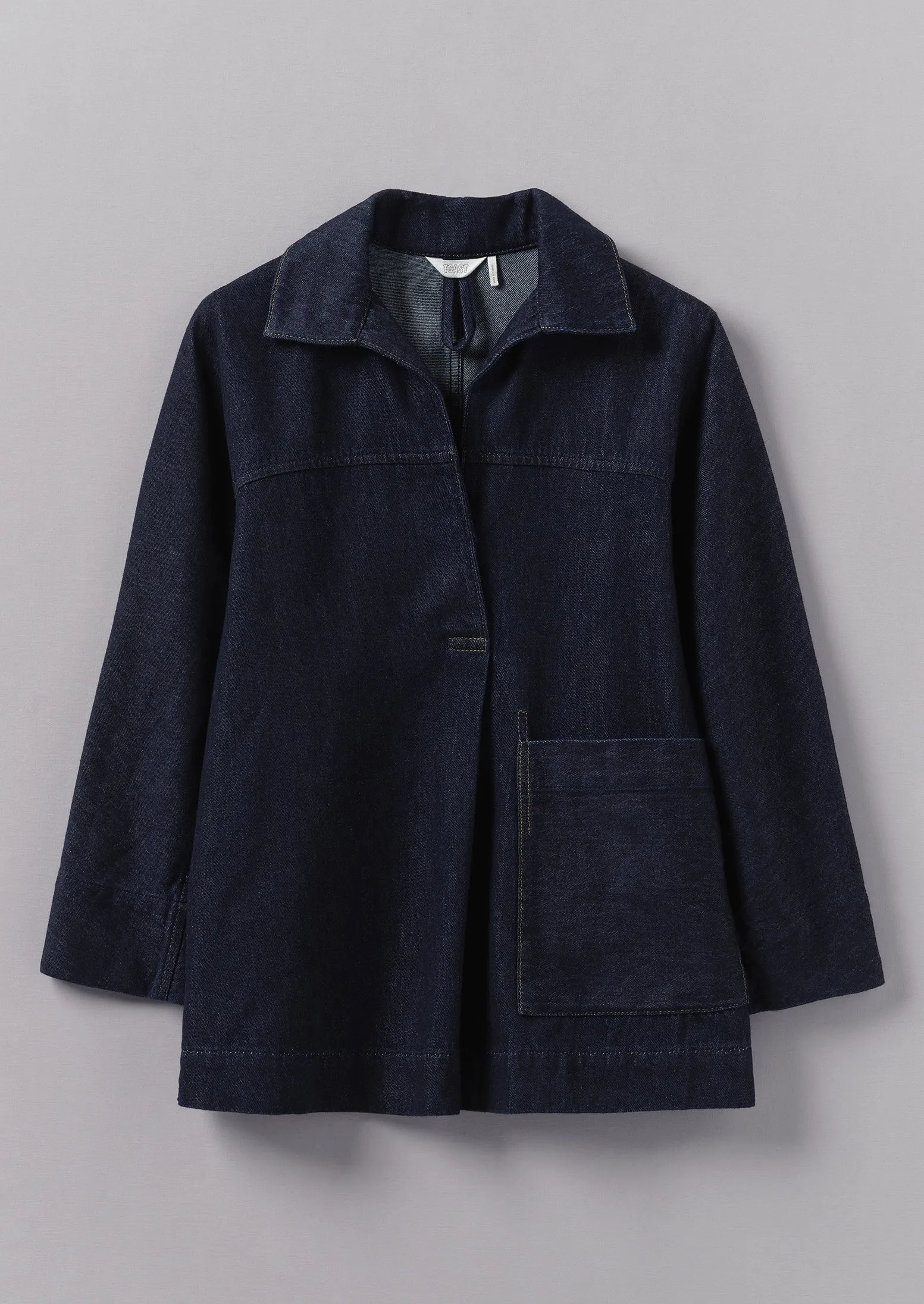 Cotton Hemp Denim Smock | Indigo