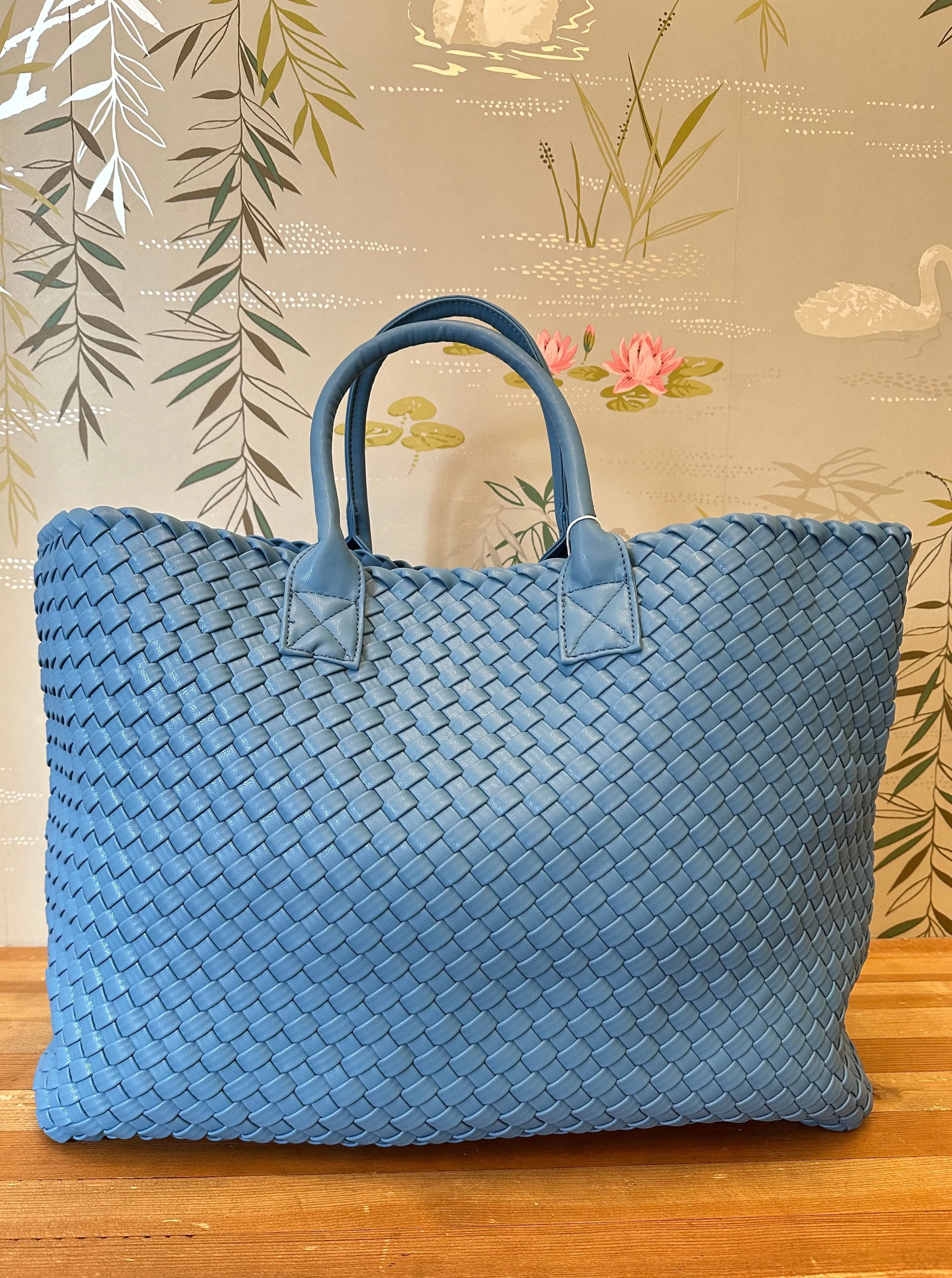 Denim Woven Bag Large