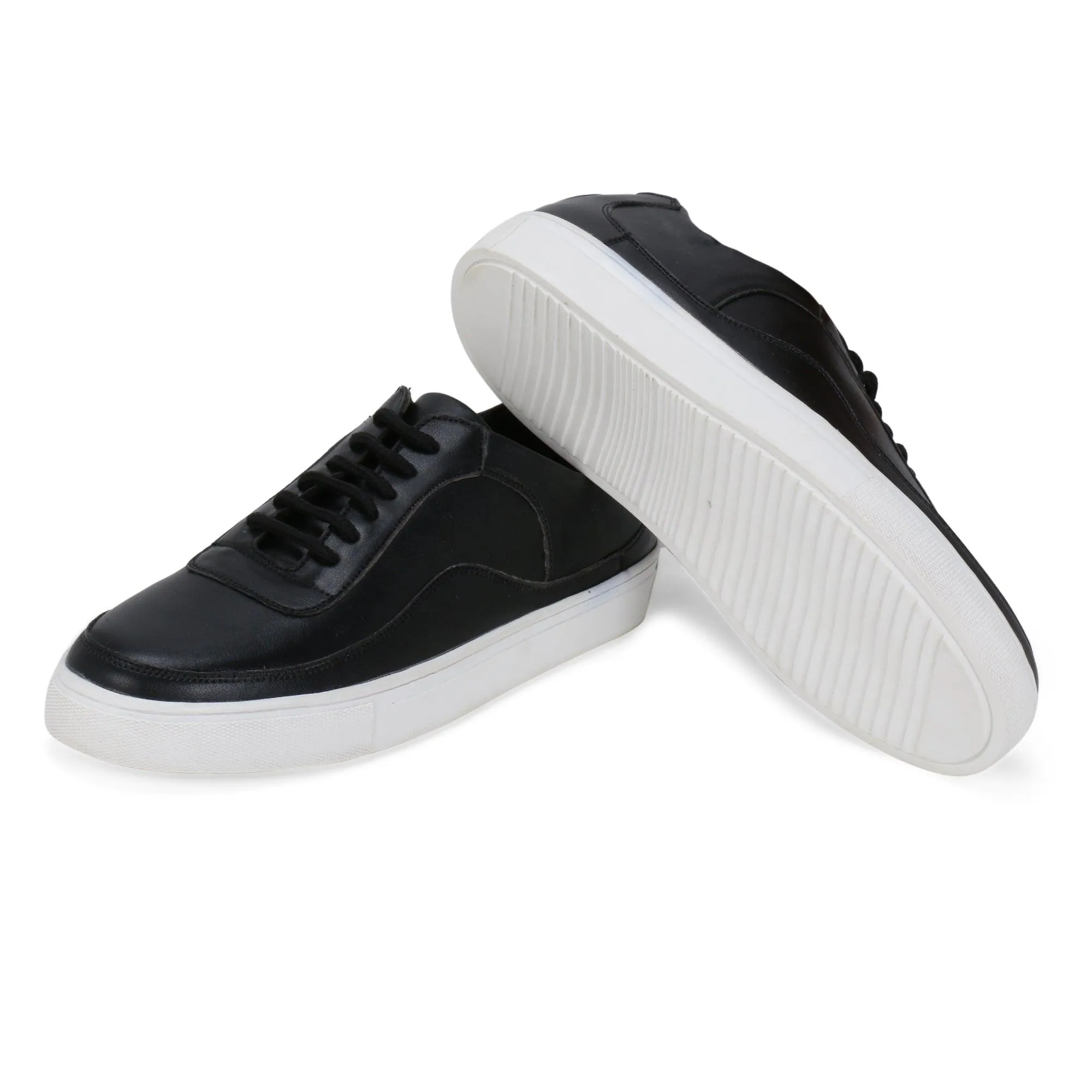 Denver Black Classic Lace Ups Sneaker