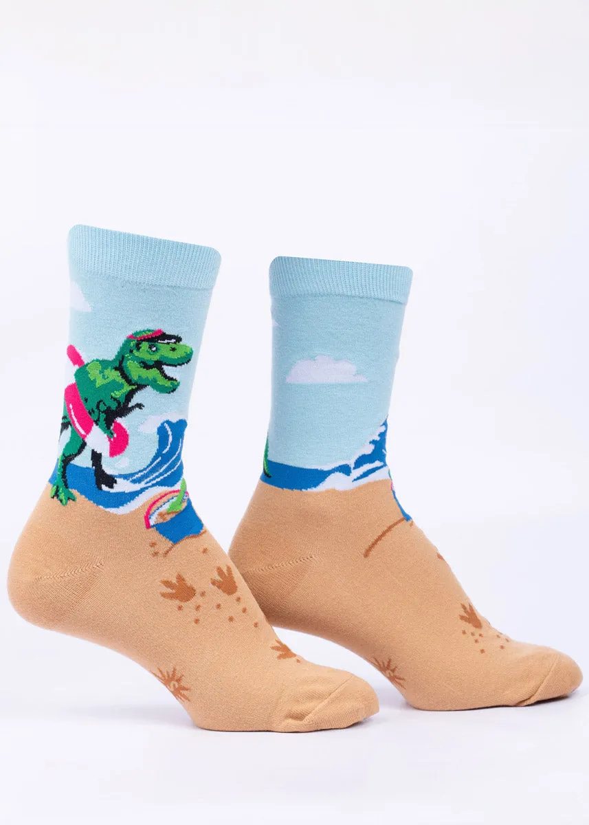 Dino Beach Party Women's Socks