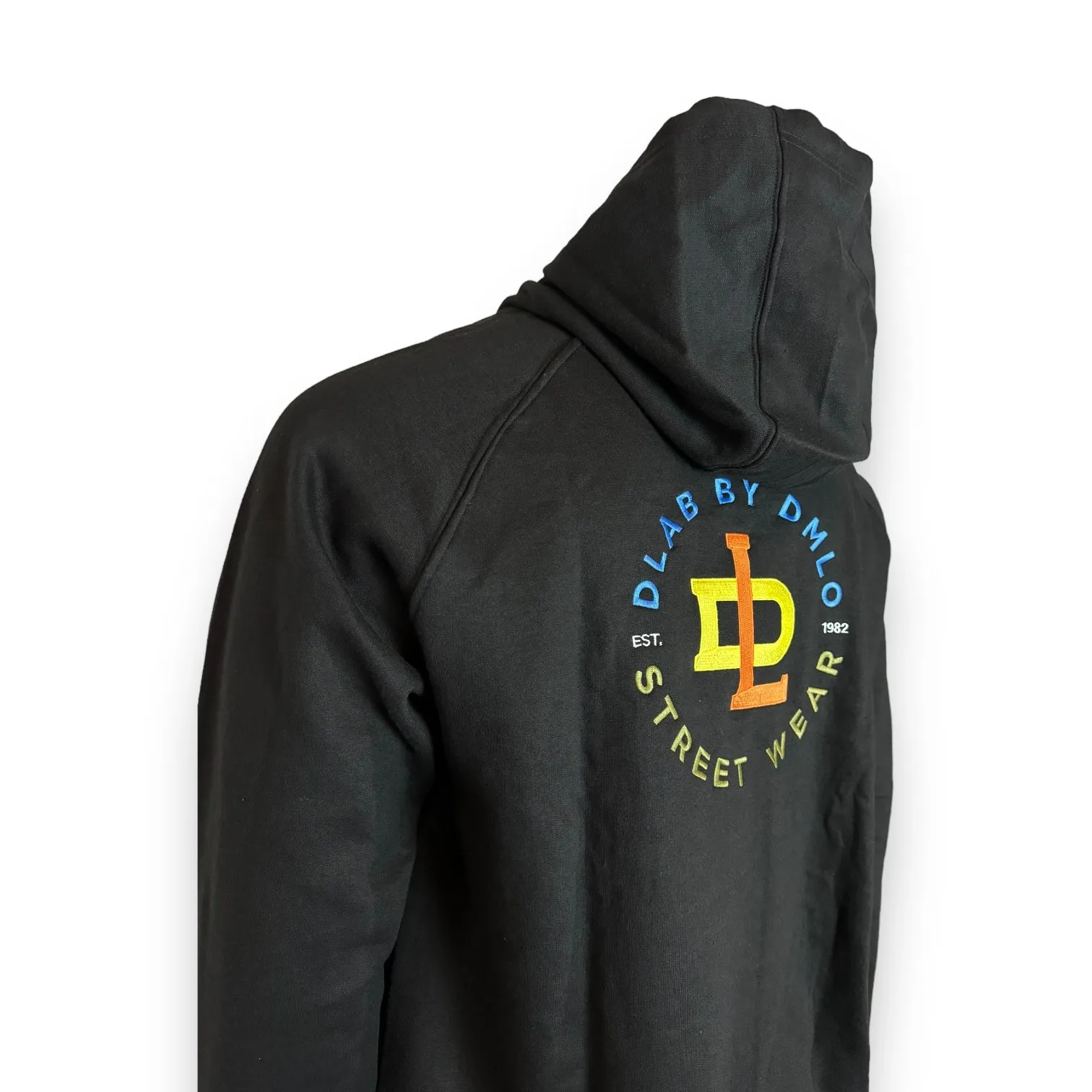 DLAB "DL82” Black Oversized Hoodie