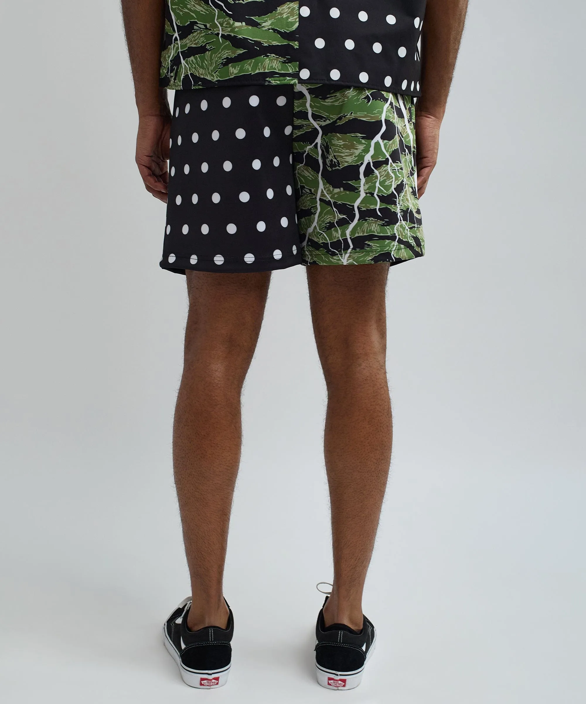 Dots And Camo Split Shorts