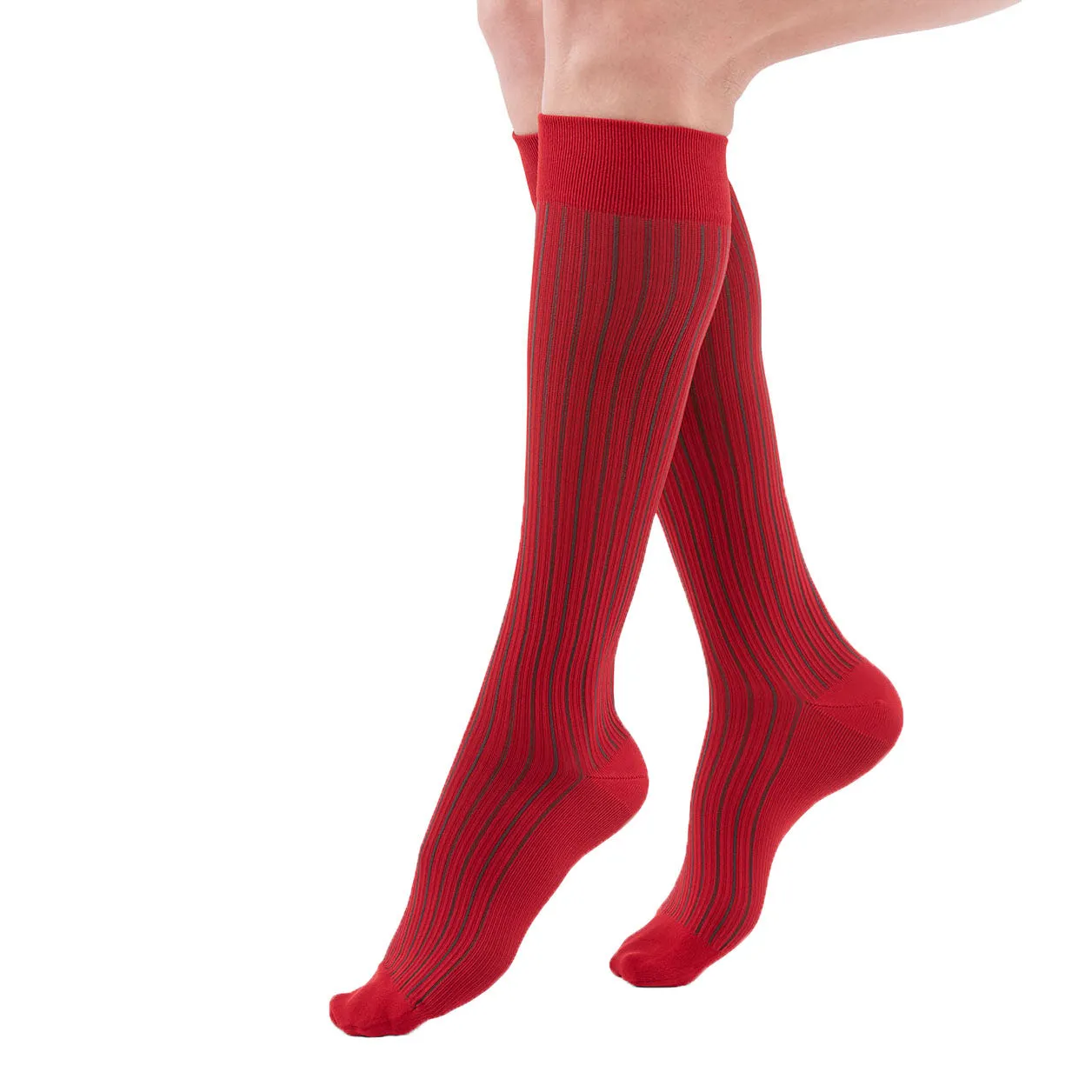 Duomed Freedom Patterned Closed Toe Knee High Socks - 20-30 mmHg