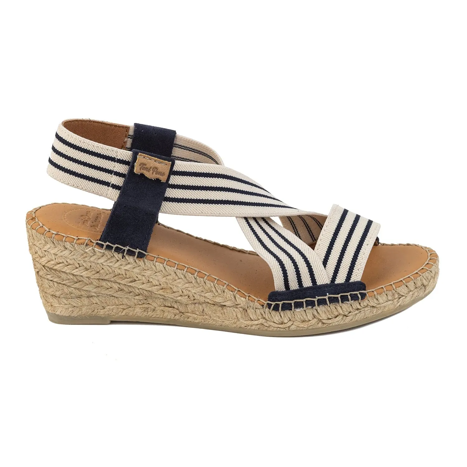 Elastic Fabric Wedge Espadrille for Women - Tina