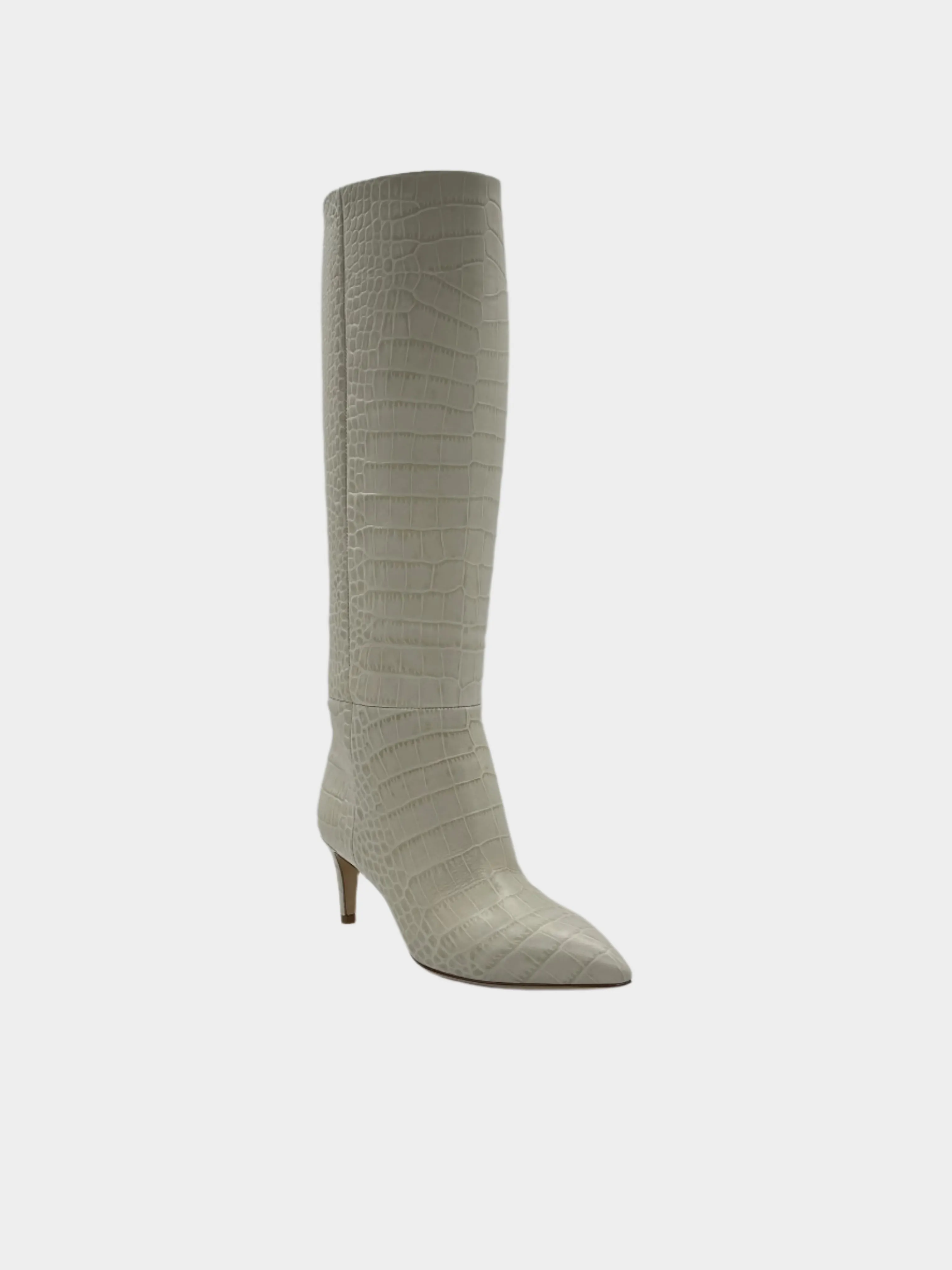 Embossed Croco Stiletto Boots