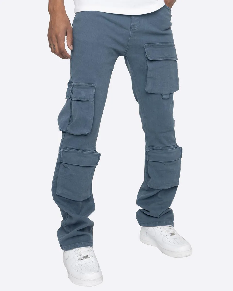 EPTM BACKLOT CARGO PANTS DENIM BLUE