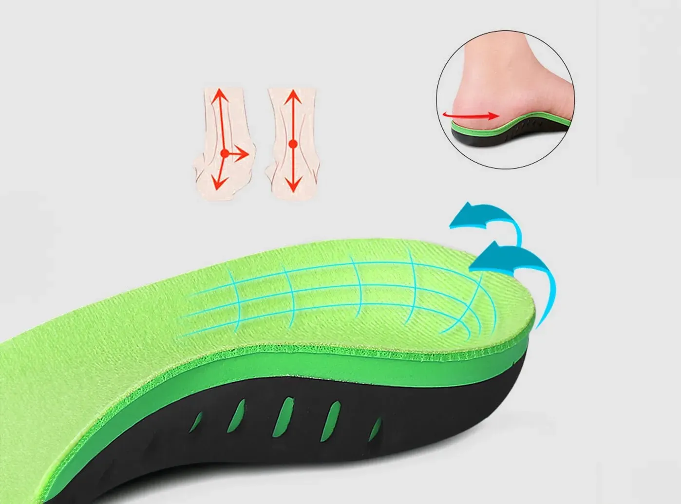 FitVille Breathable Orthopedic Insoles