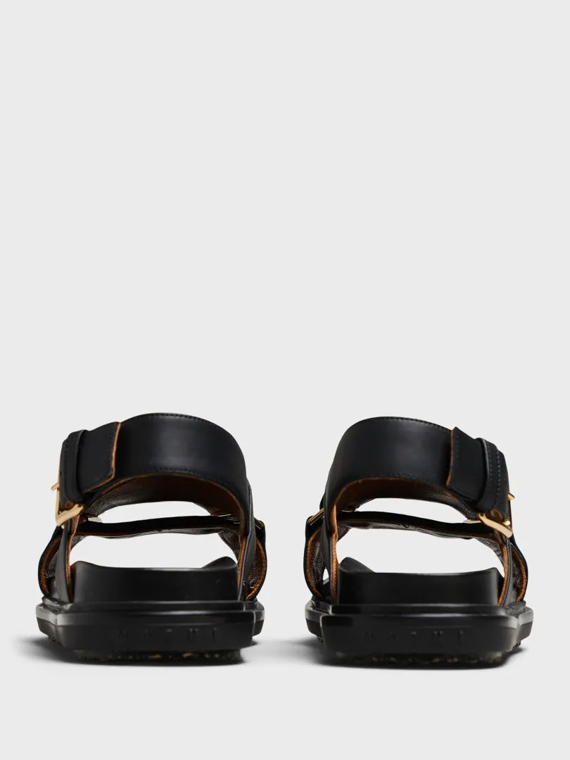 Fussbett Sandals in Black