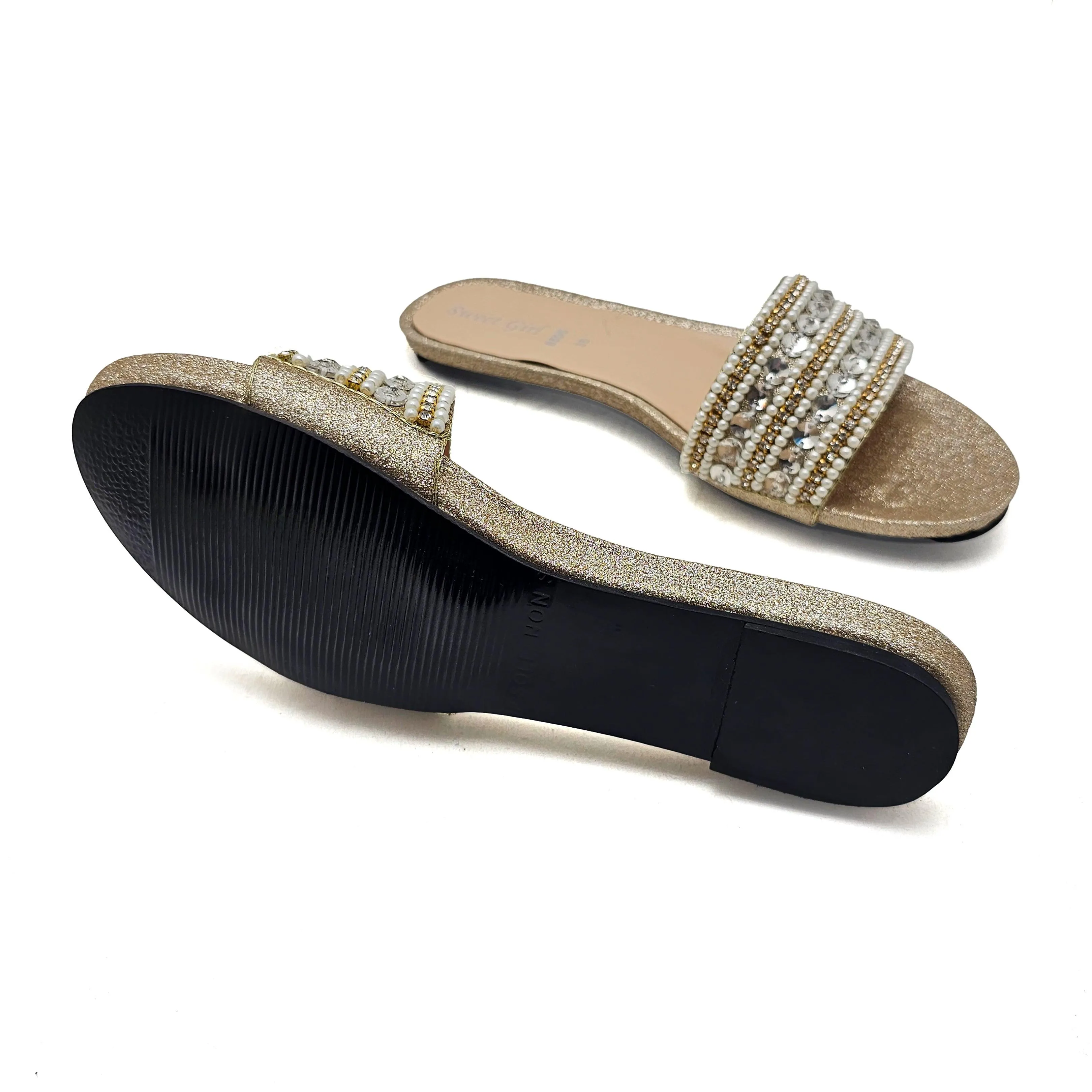 Golden Fancy Slipper