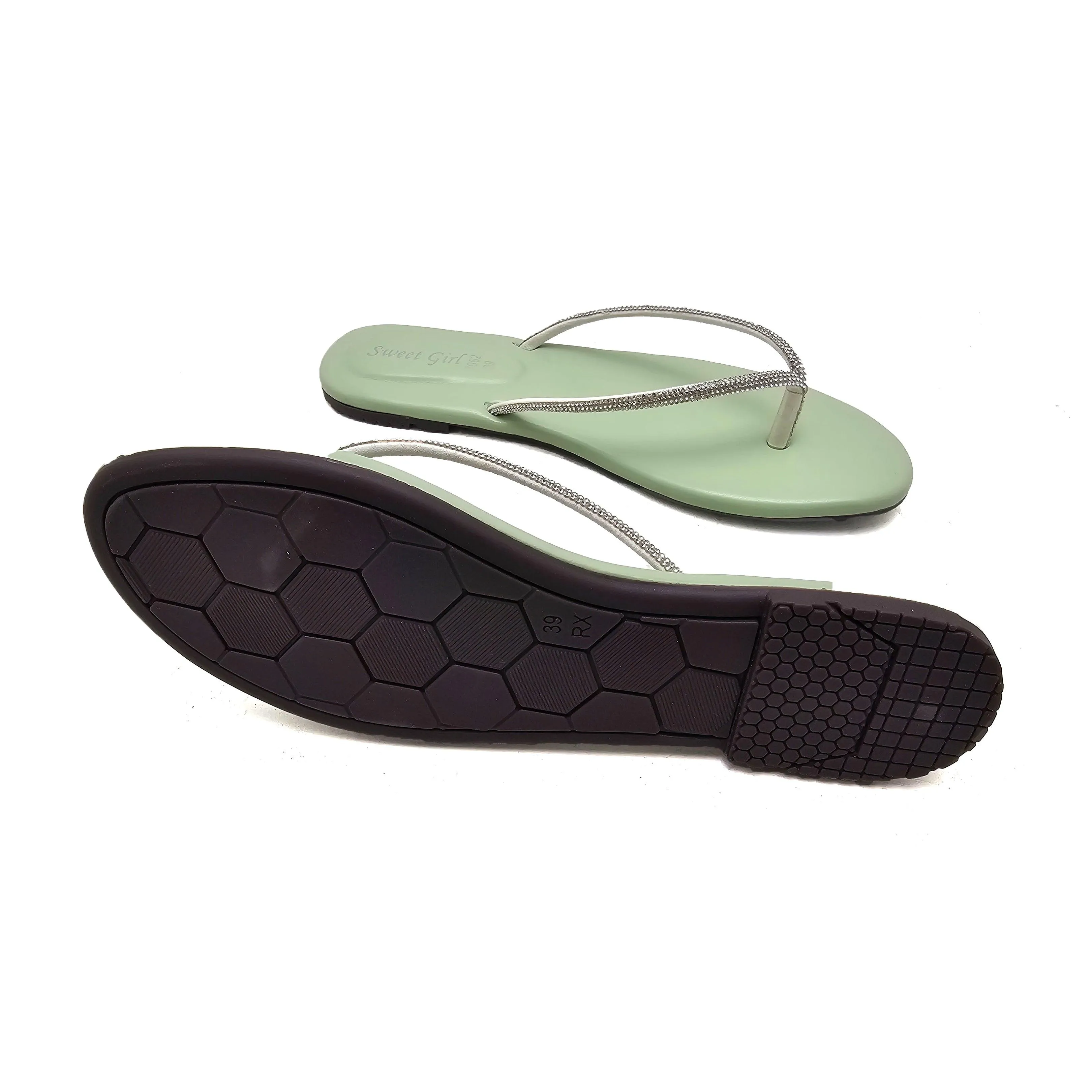 Green Fancy Chappal