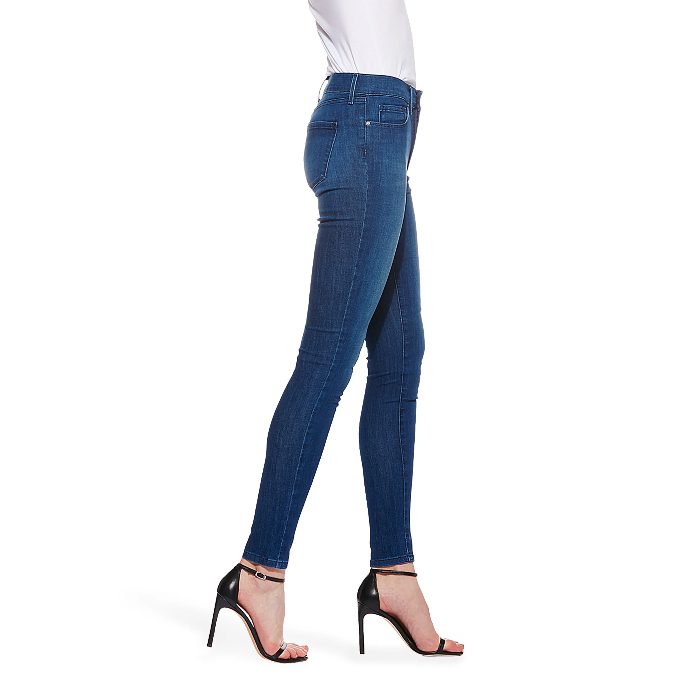 High Rise Skinny Carmine Jeans