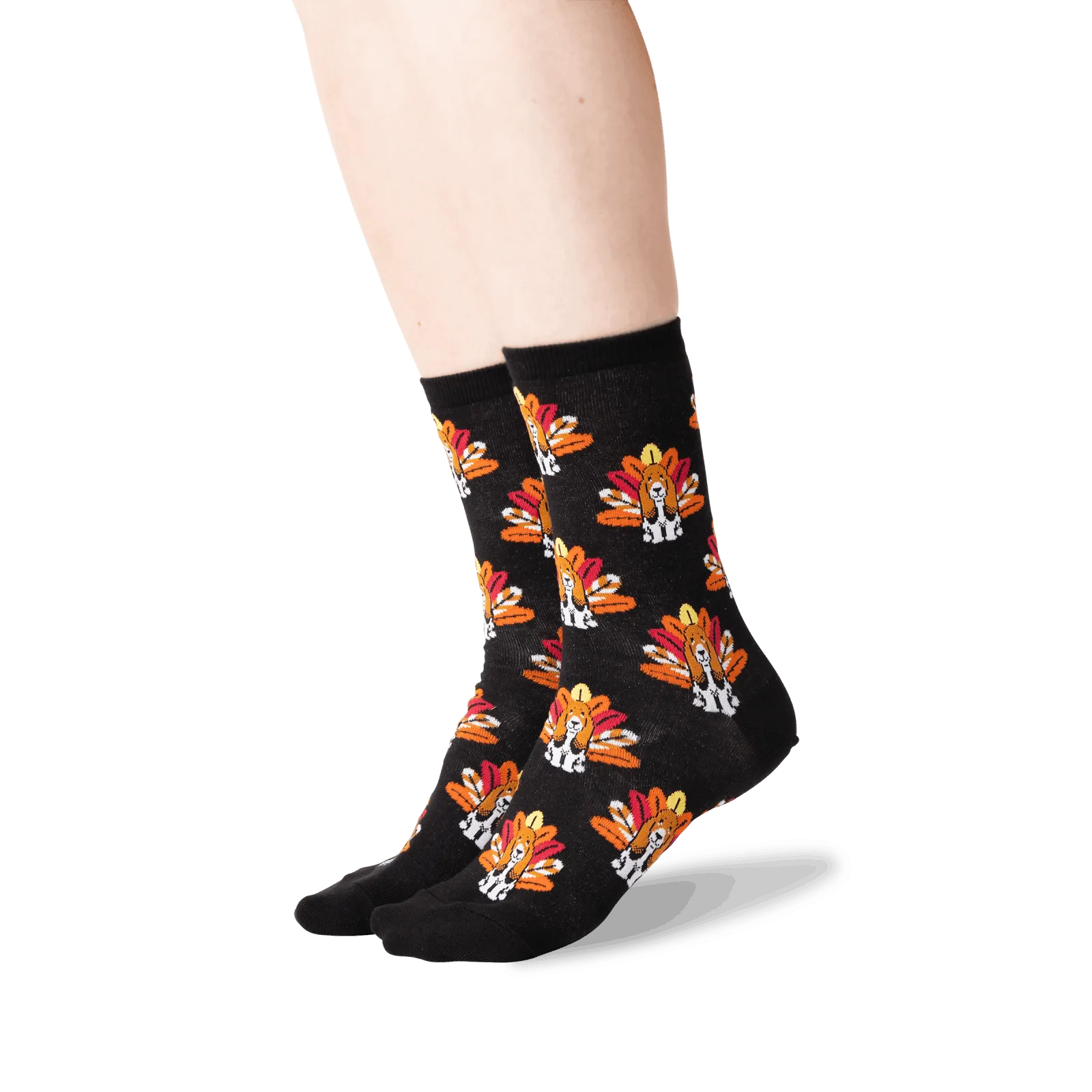 HOTSOX Women's Turkey Dog Crew Socks