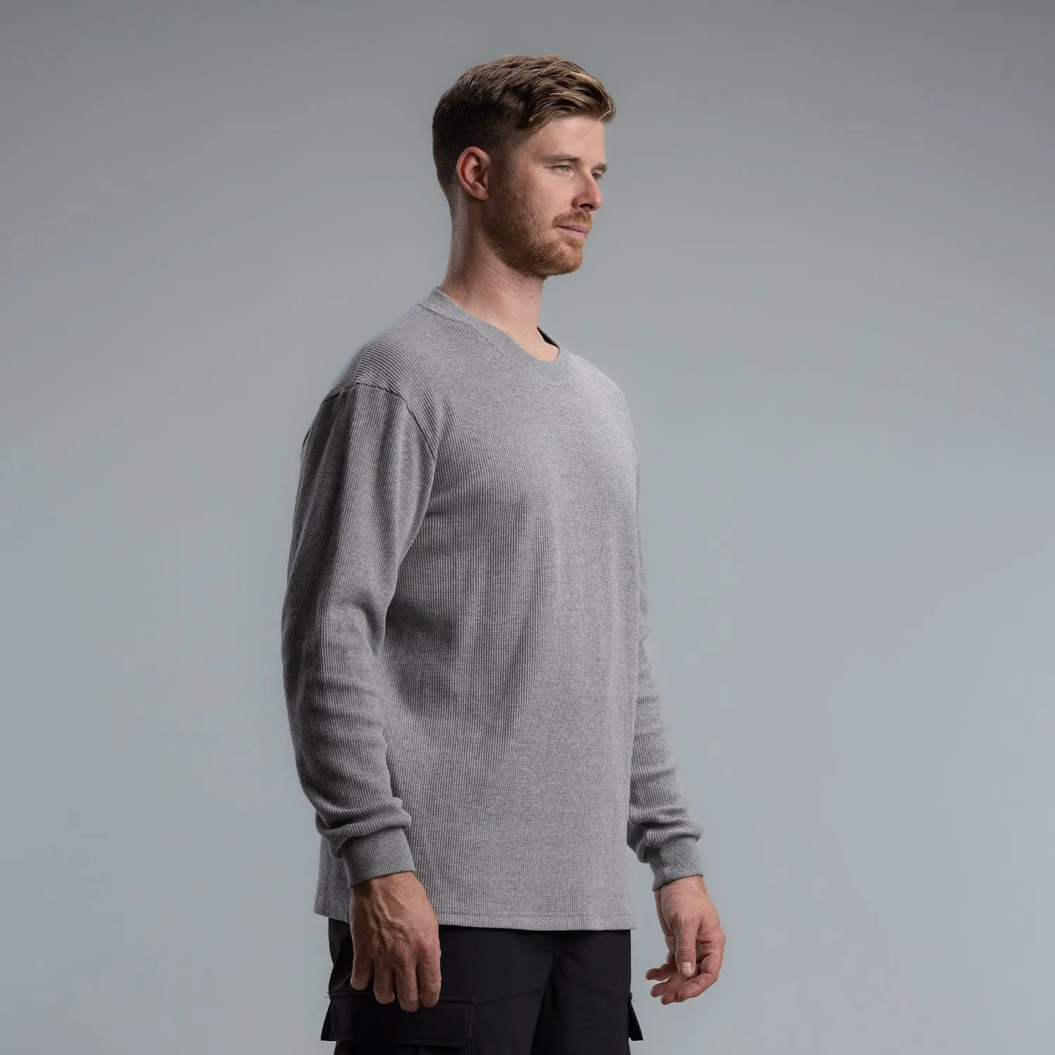 Italic Waffle Long Sleeve Tee Men's