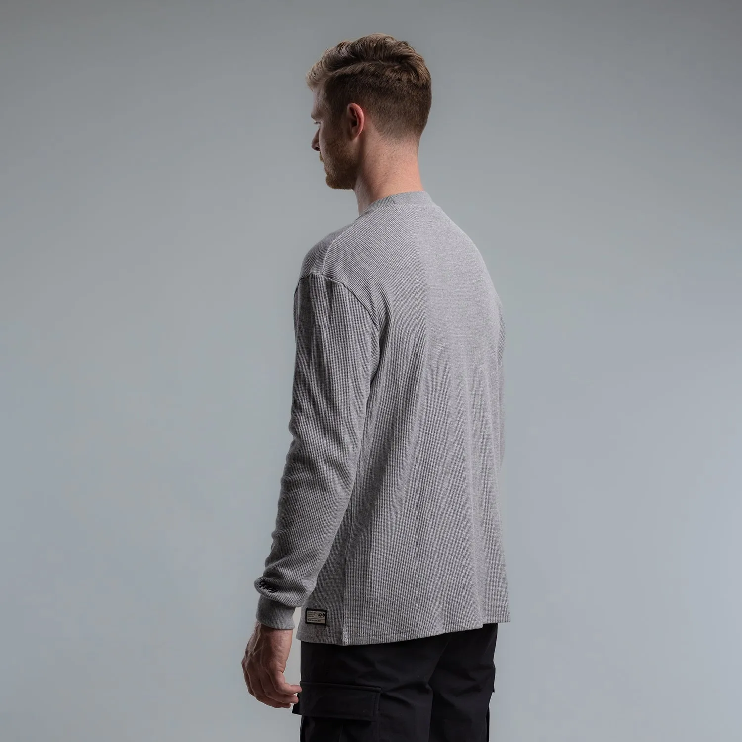 Italic Waffle Long Sleeve Tee Men's