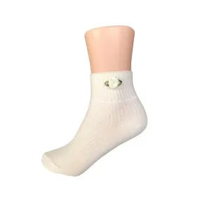 Jrp Girls Rosetta Midcalf Sock Ivory