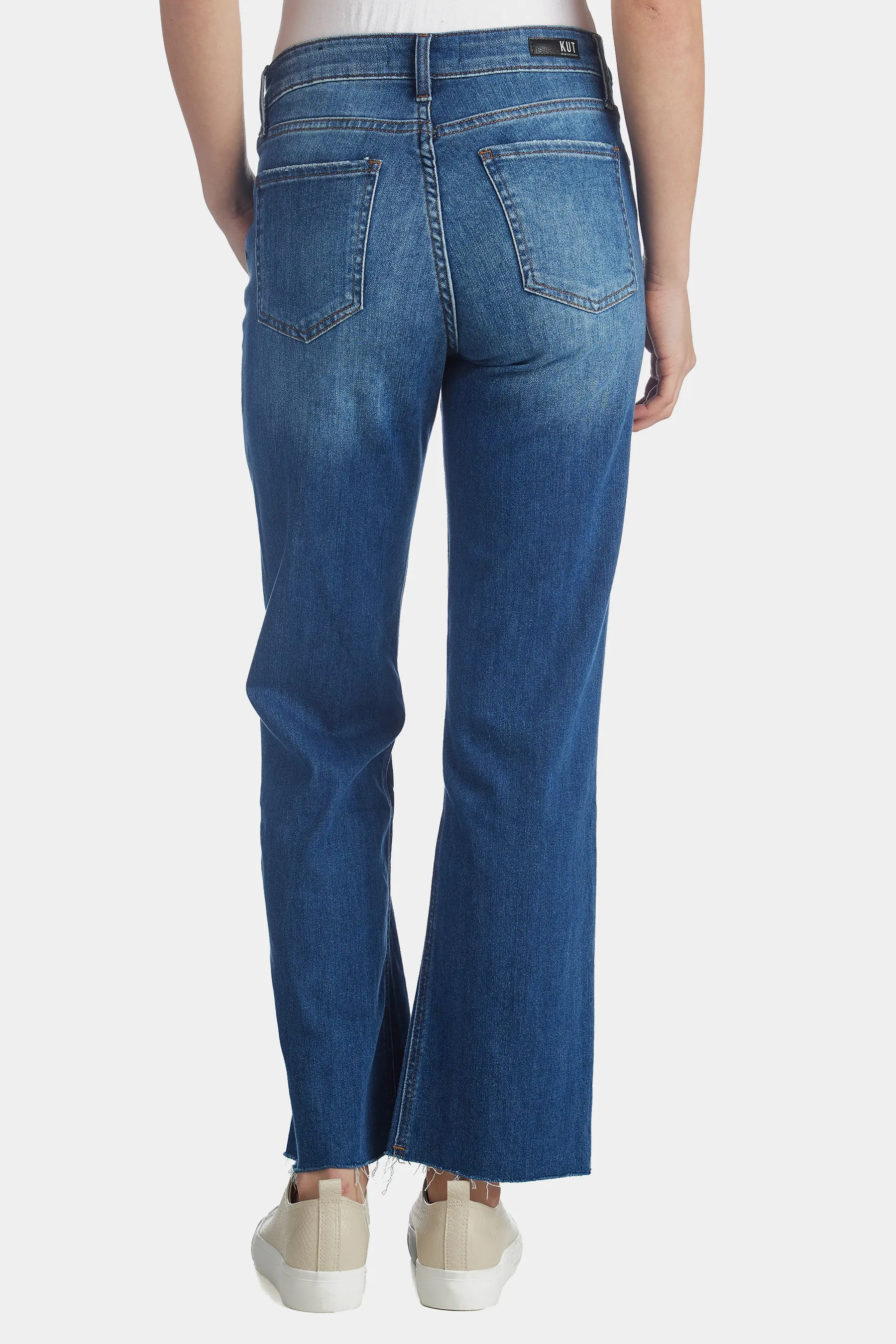 Kelsey High Rise Fab Ab Ankle Flare Jean