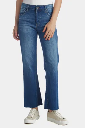 Kelsey High Rise Fab Ab Ankle Flare Jean