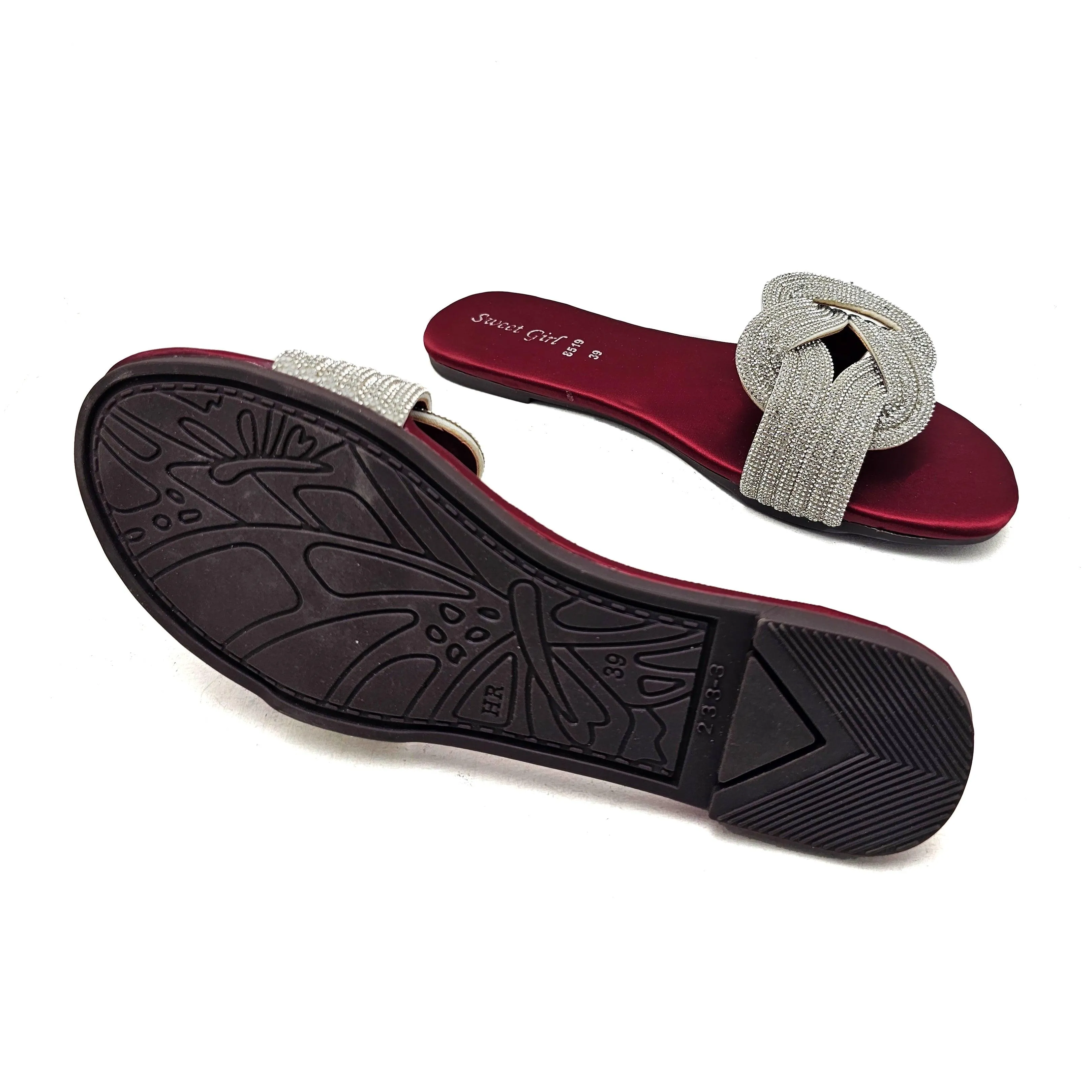 Maroon Fancy Slipper