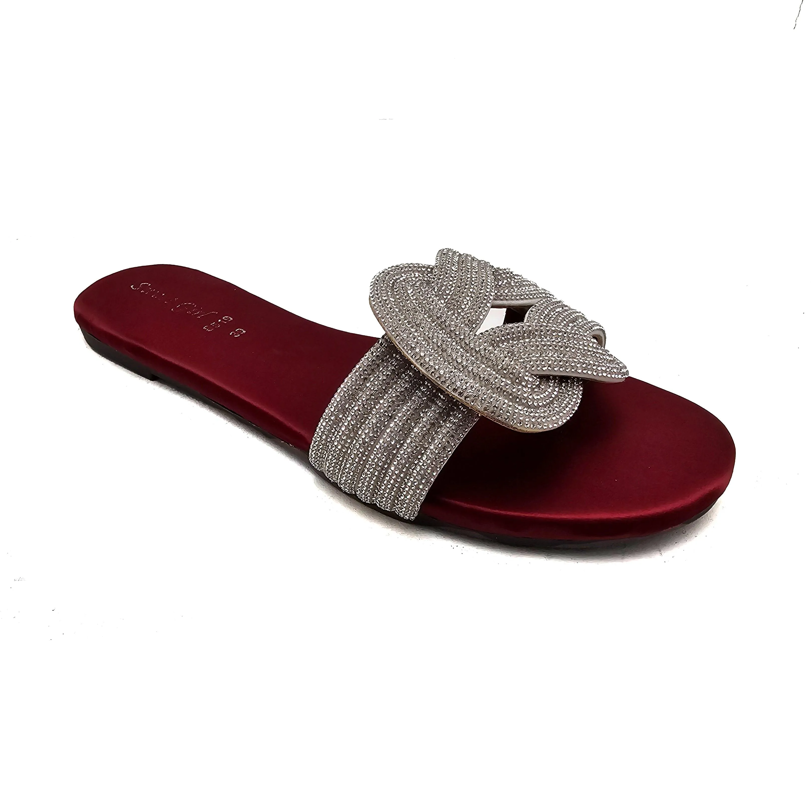 Maroon Fancy Slipper