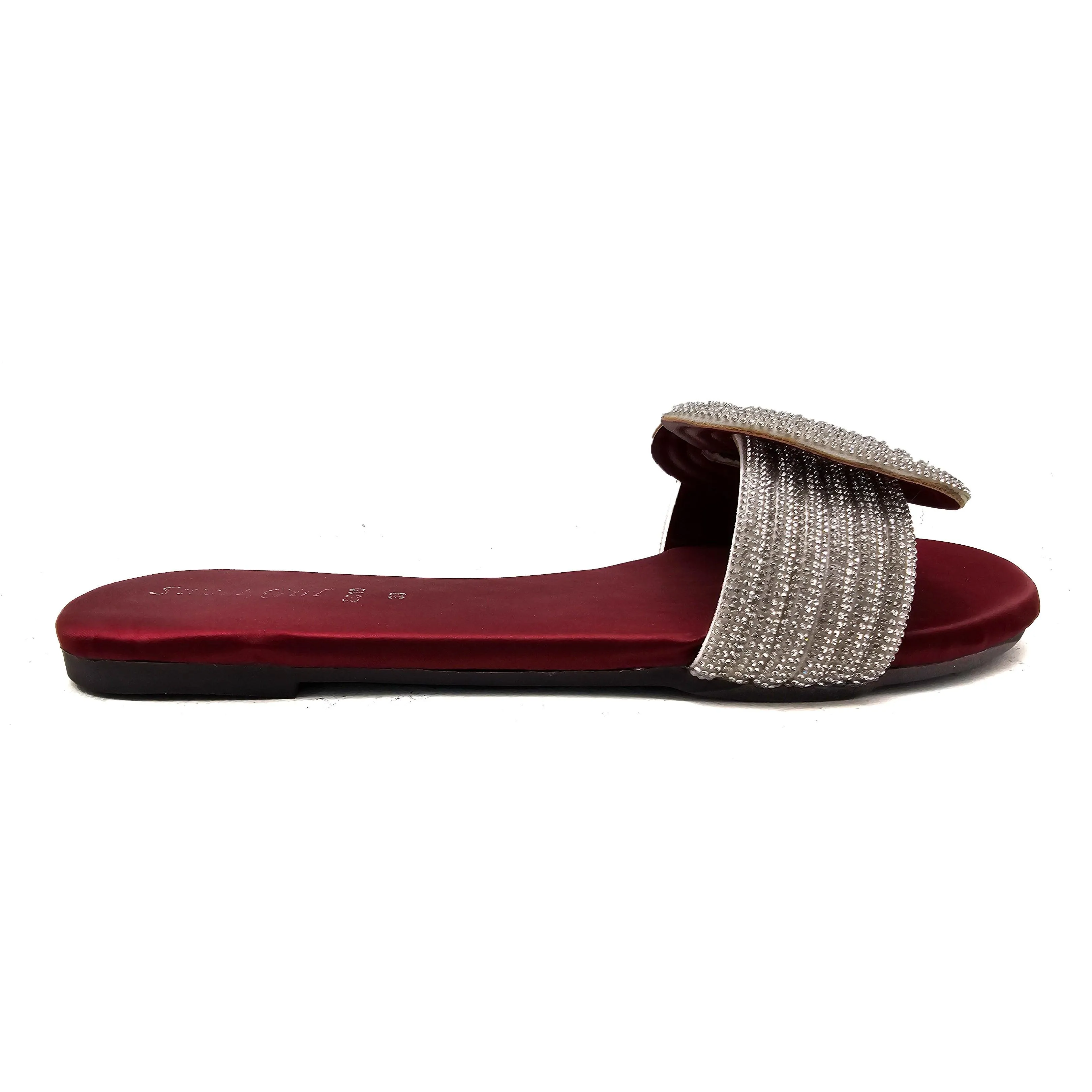 Maroon Fancy Slipper