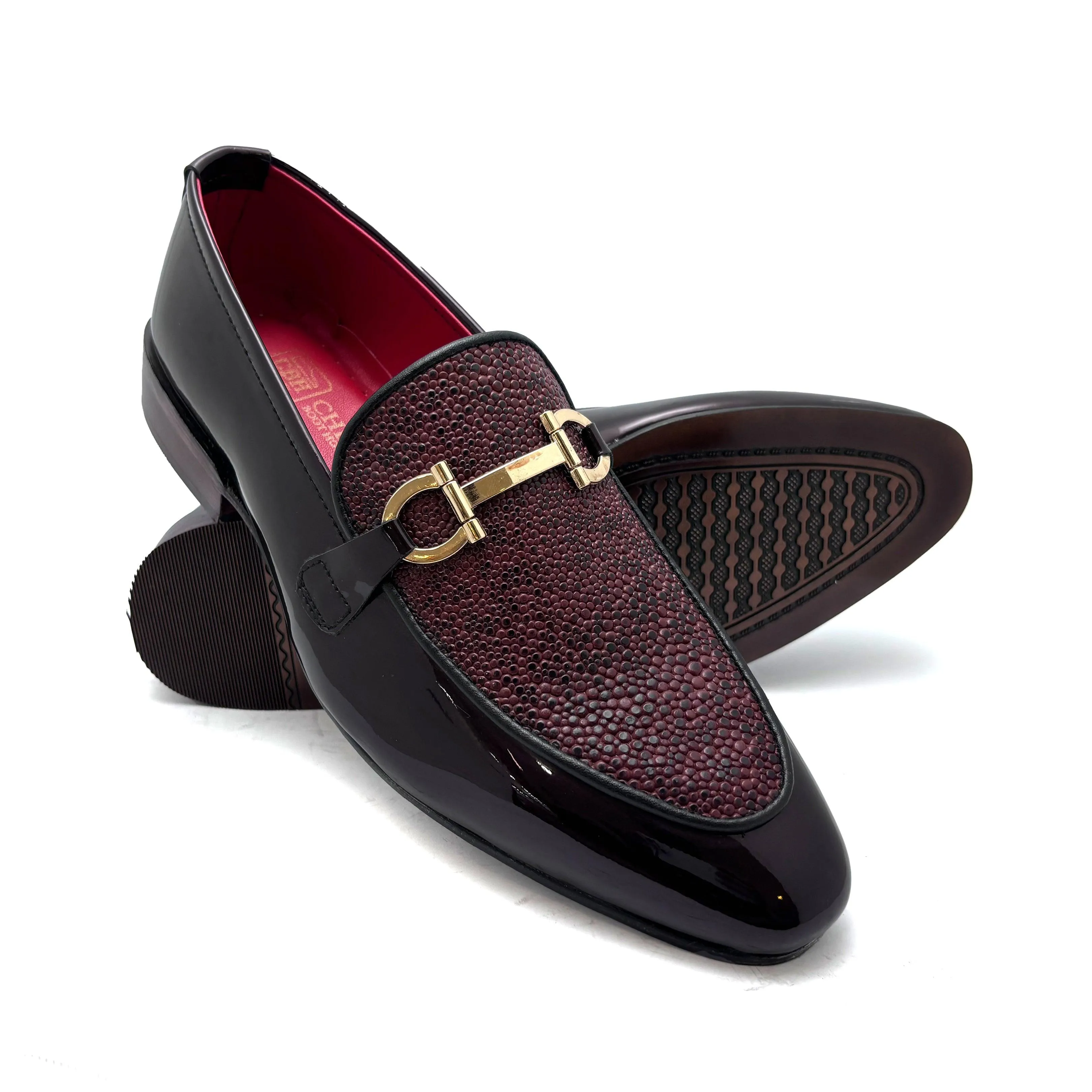 Maroon Formal Slip On