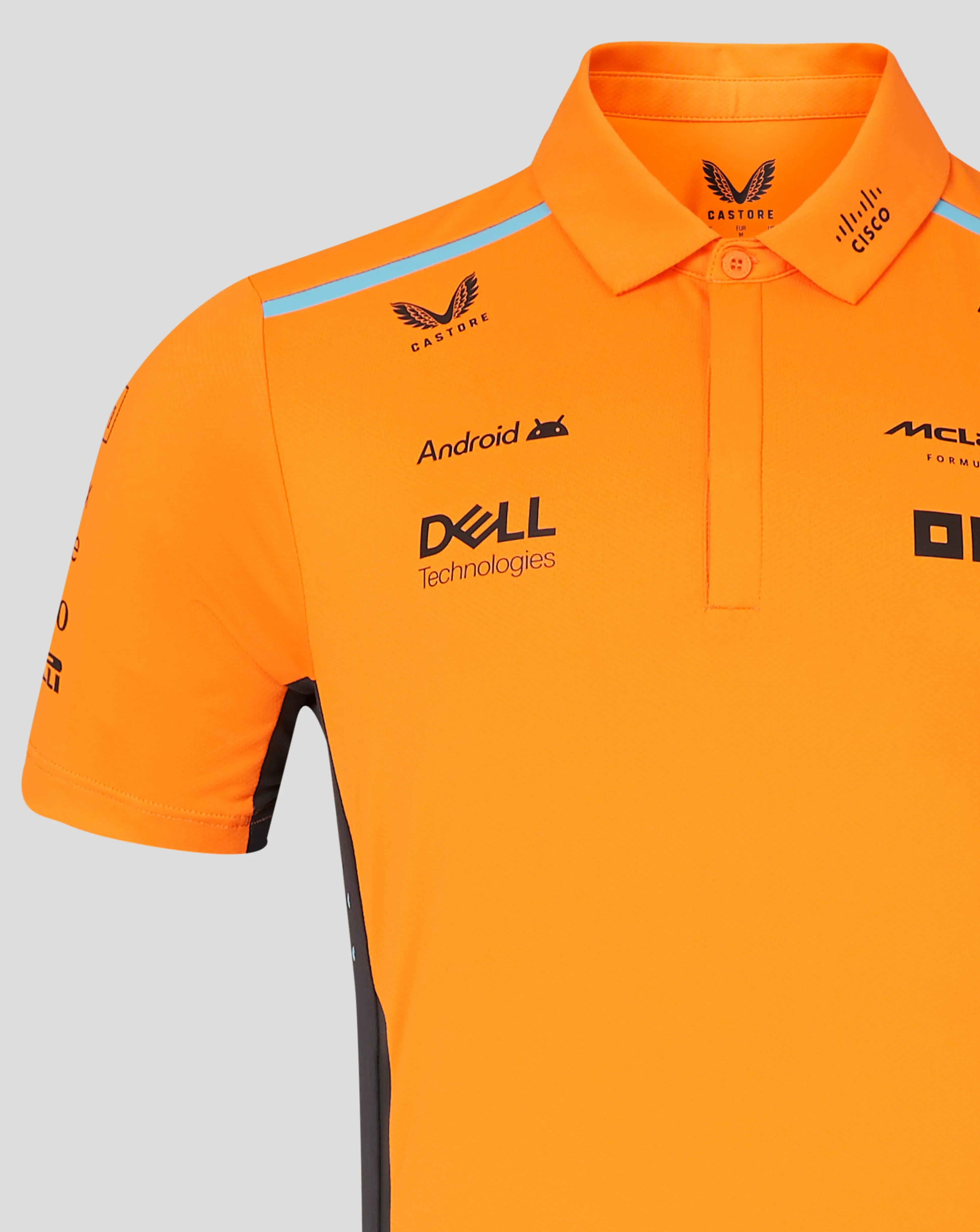 McLaren F1 2024 Men's Team Polo Shirt - Papaya