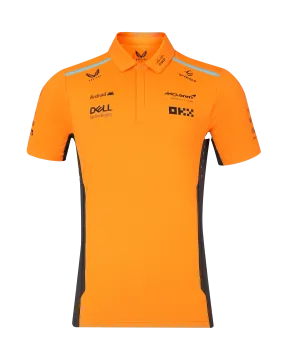 McLaren F1 2024 Men's Team Polo Shirt - Papaya