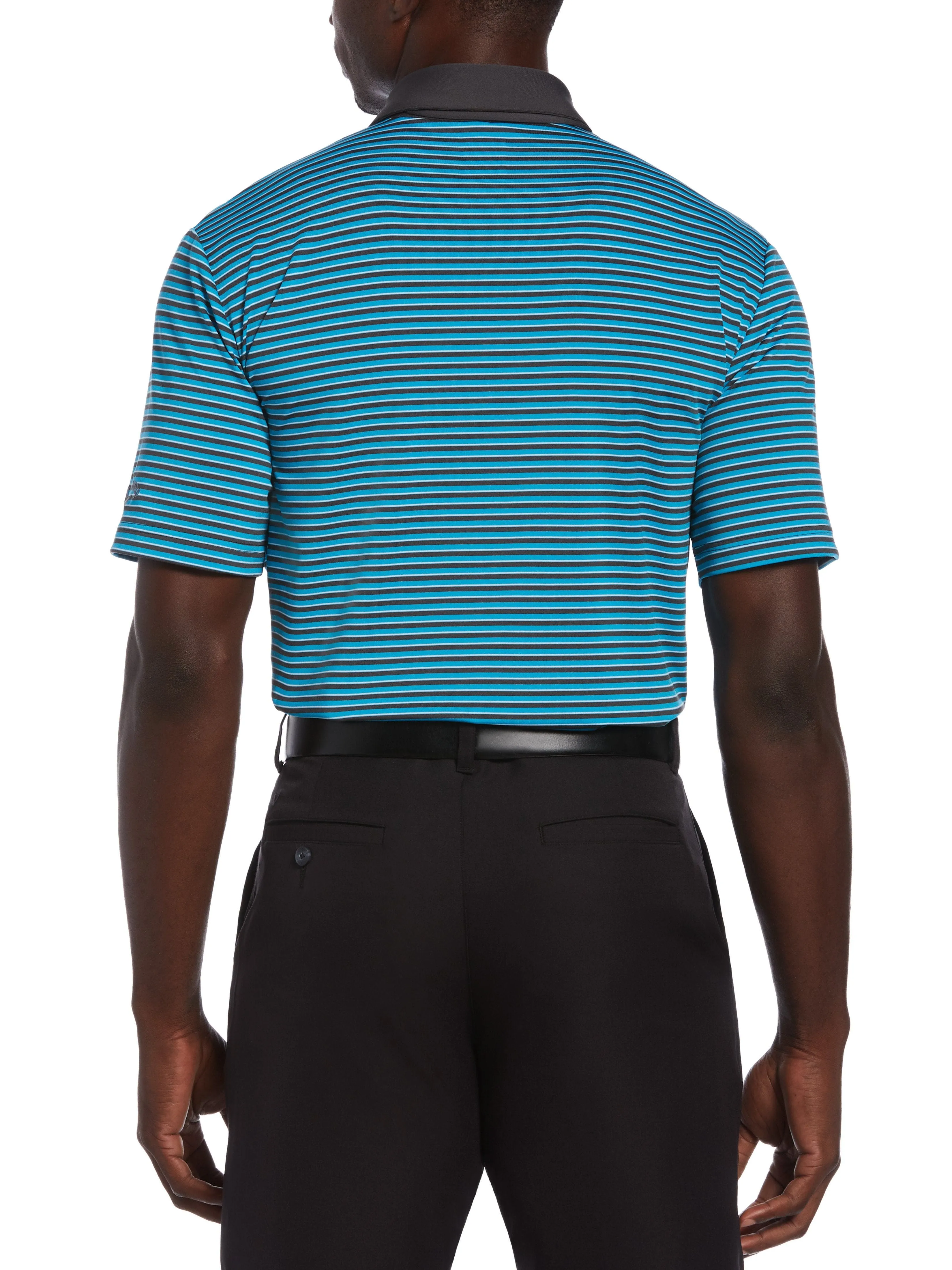 Mens 3-Color Stripe Polo