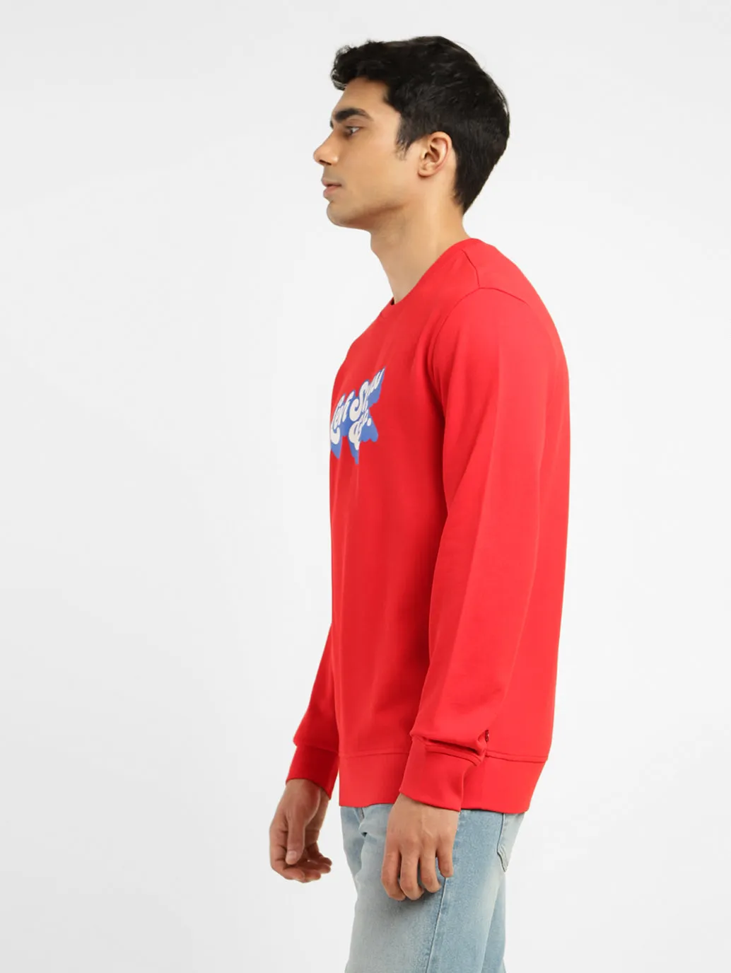 Men's Brand Logo Crew Neck Sweatshirt