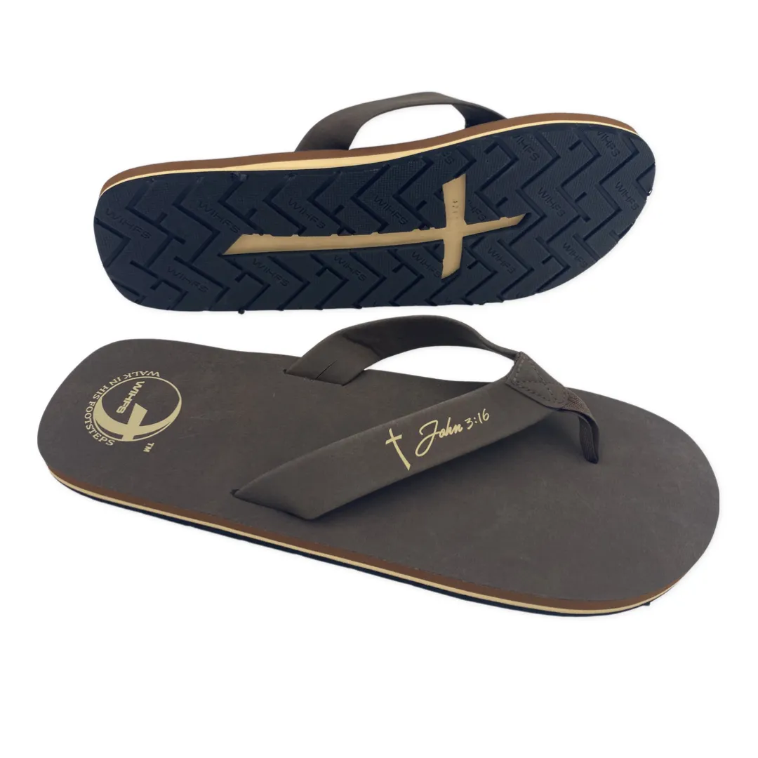 MEN's - Christian Footwear - Cross Bottom Sandals