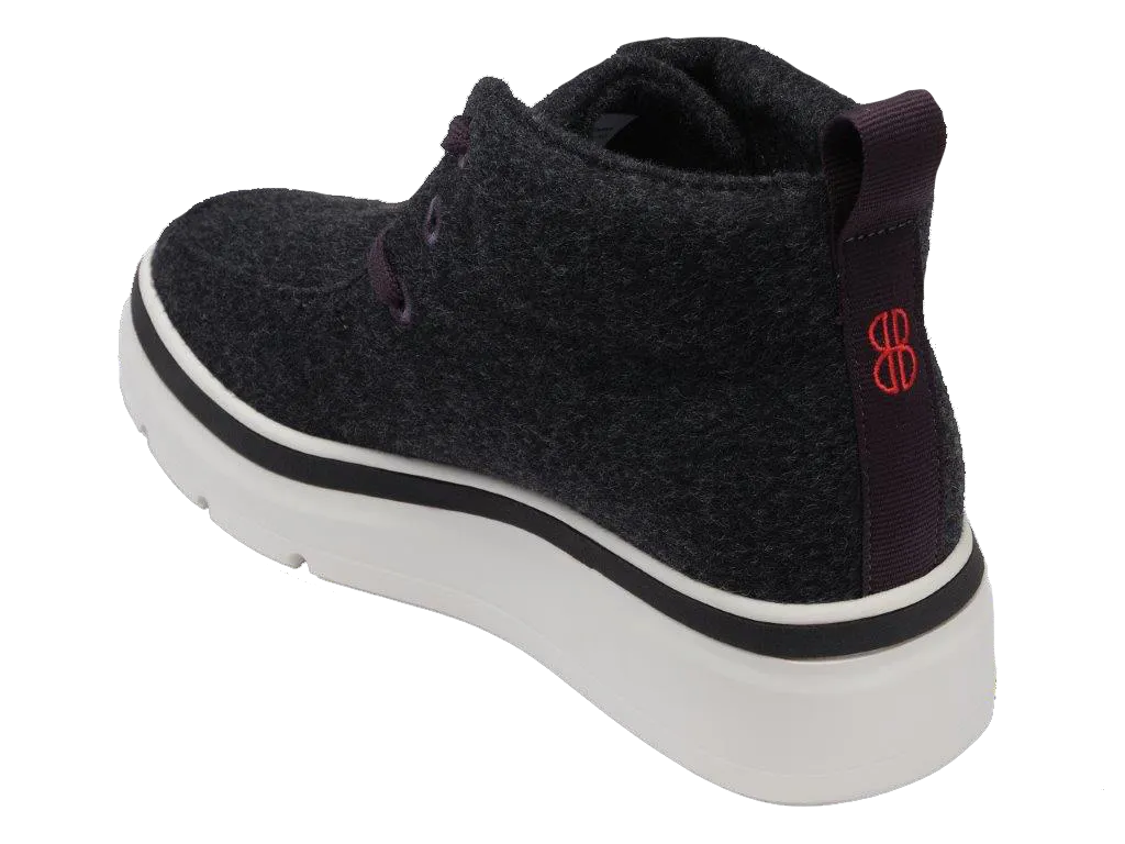 Mid Top Wool Sneaker - Charcoal