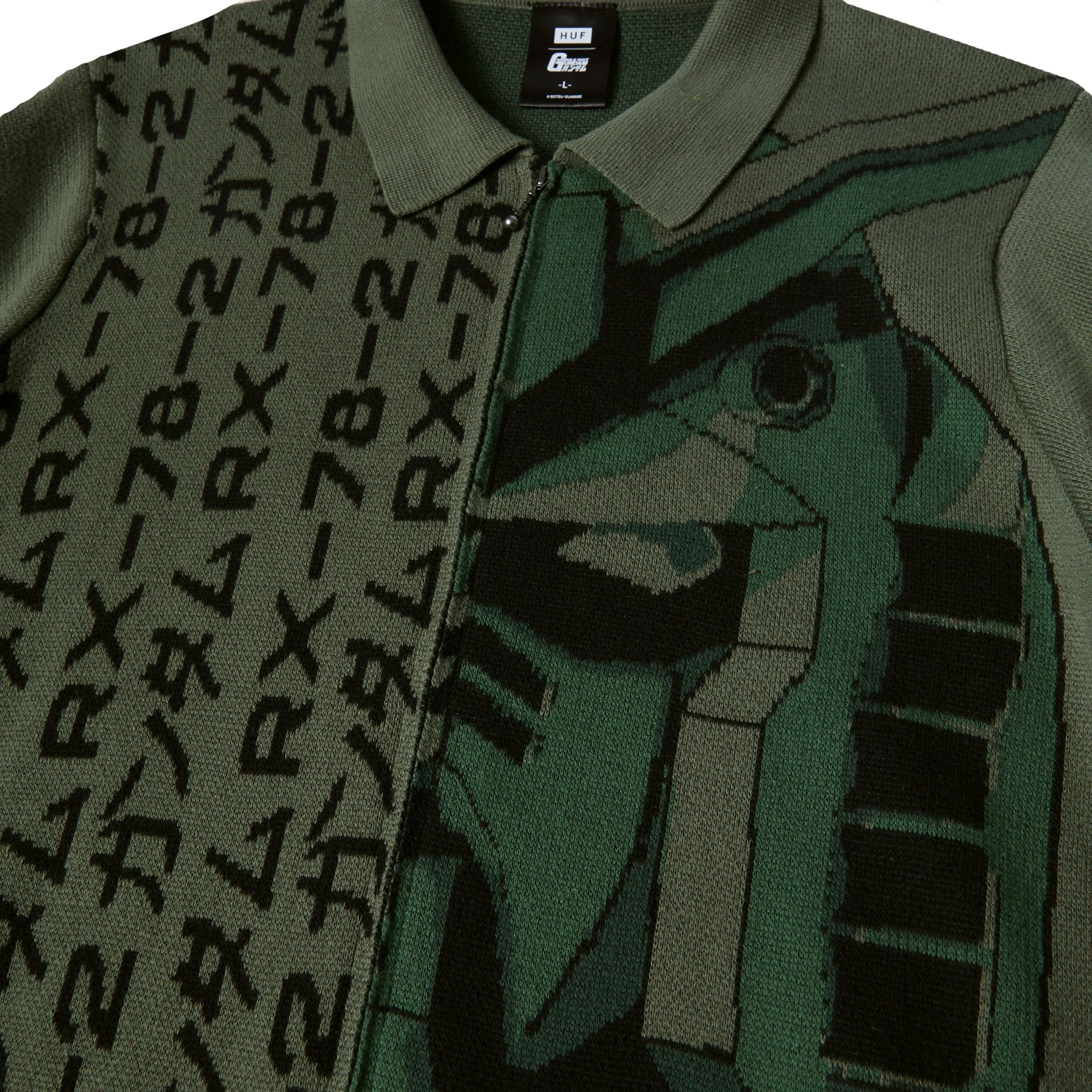   Mobile Suit Gundam Destroy Gundam Zip Sweater 'Green'