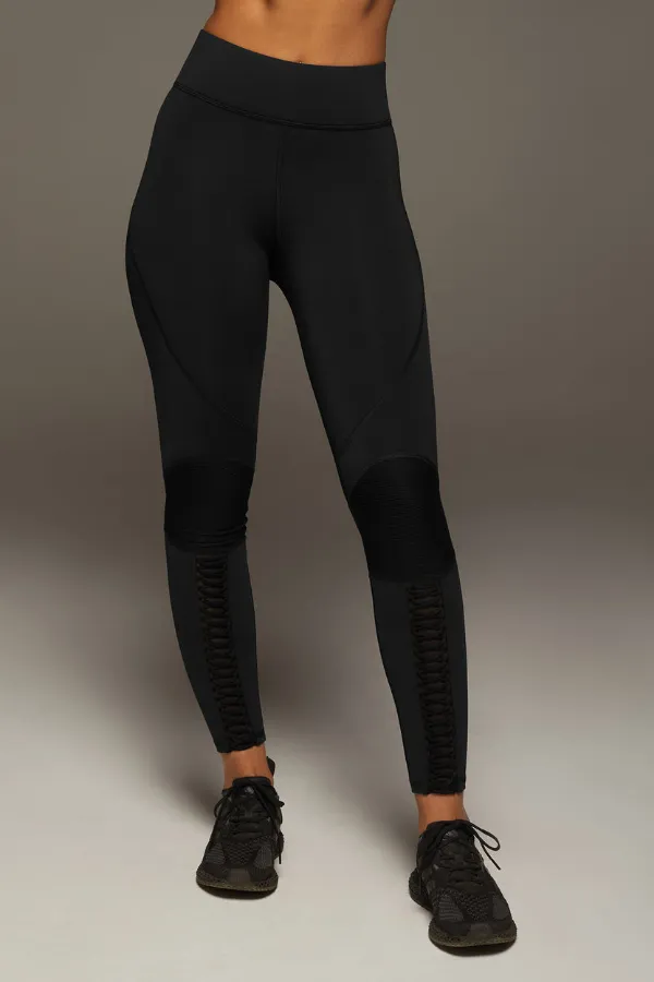 Luxury Moonwalk 7/8 Length Lace-Up Leggings