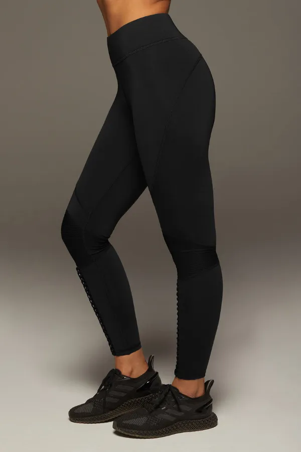 Luxury Moonwalk 7/8 Length Lace-Up Leggings