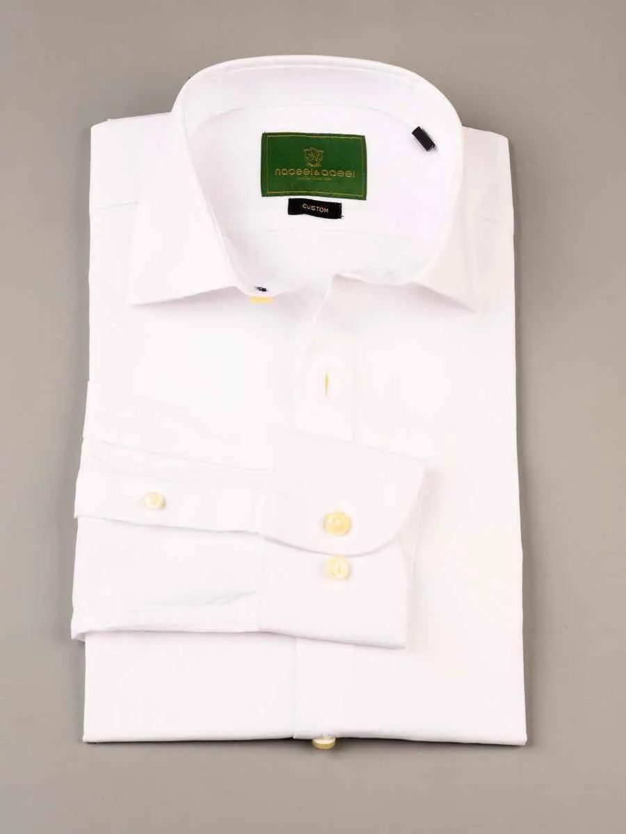 Nabeel & Aqeel Formal Shirt O-08 White NSHF8100