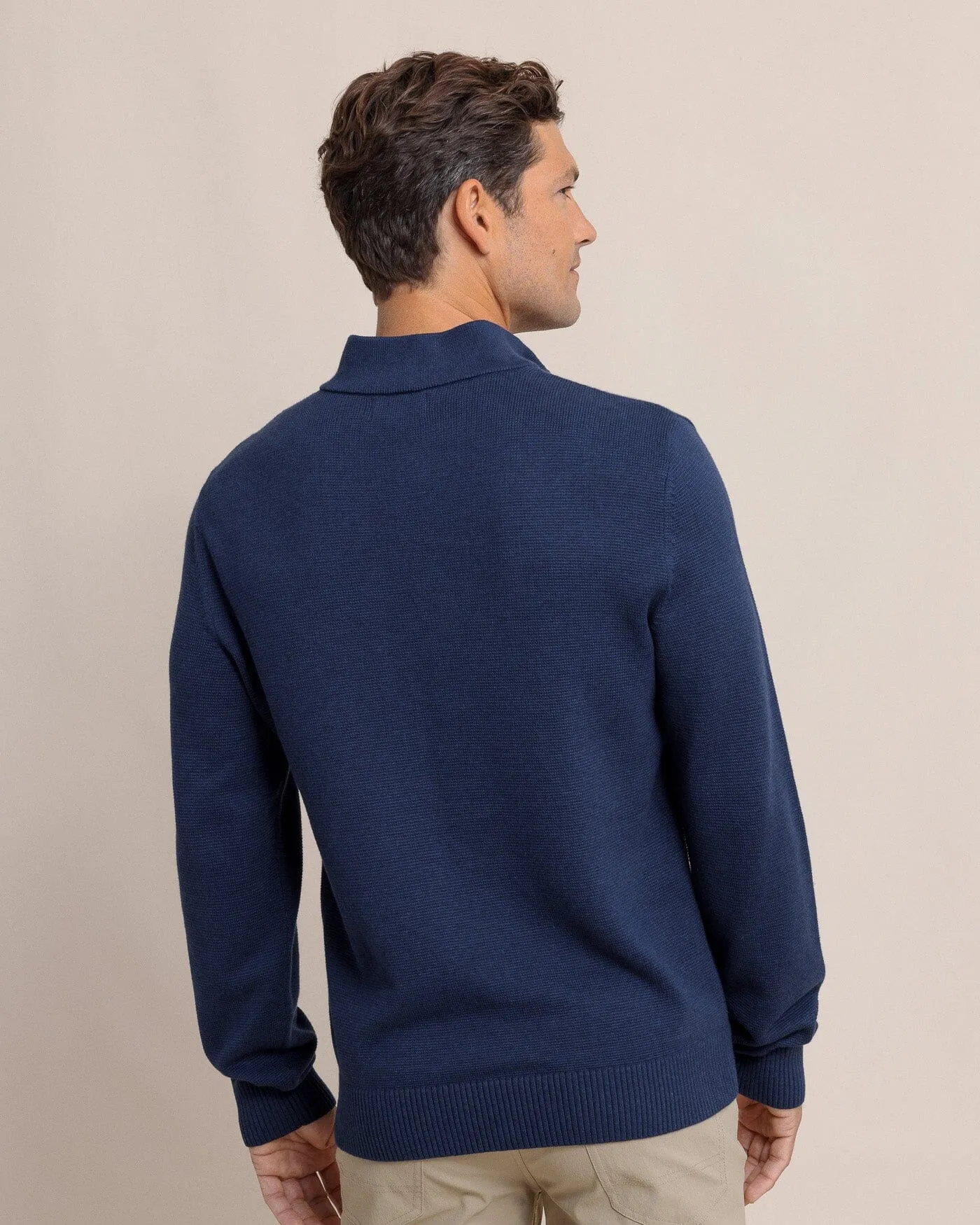 Oakatie Heather Quarter Zip Sweater