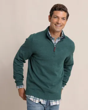 Oakatie Heather Quarter Zip Sweater