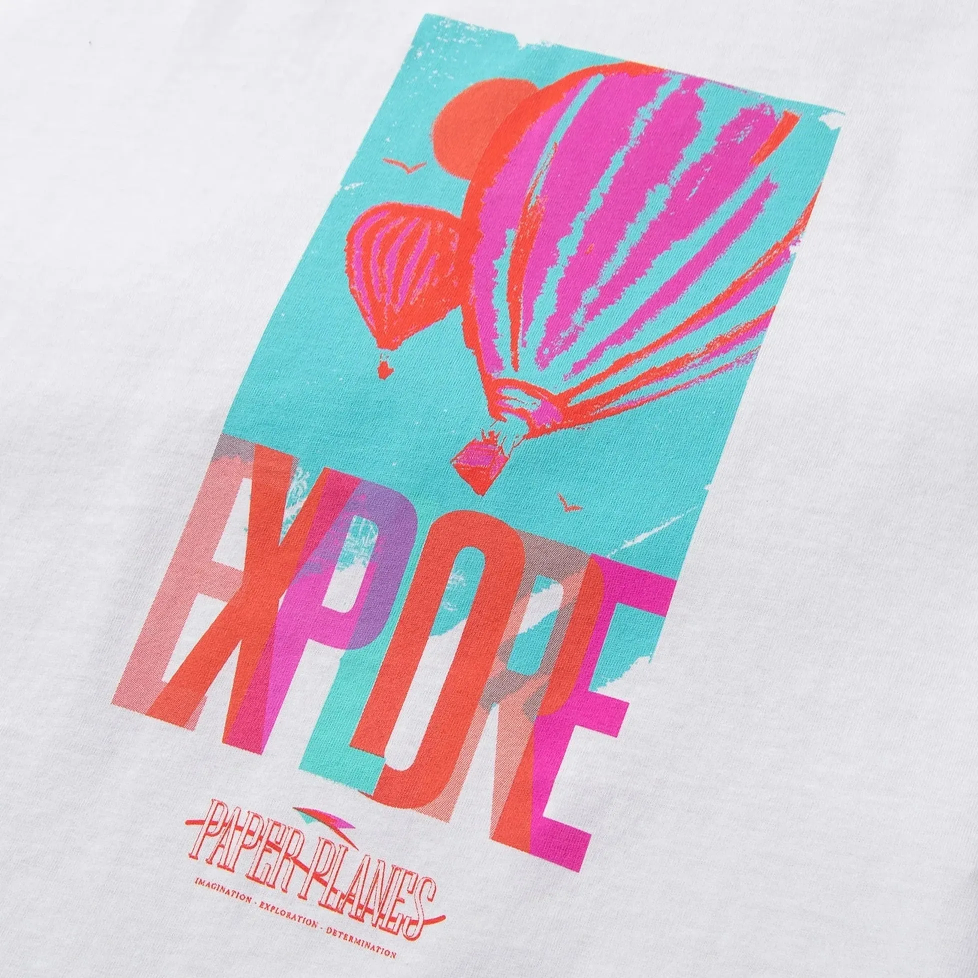 Paper Planes Explore Tee- WHITE