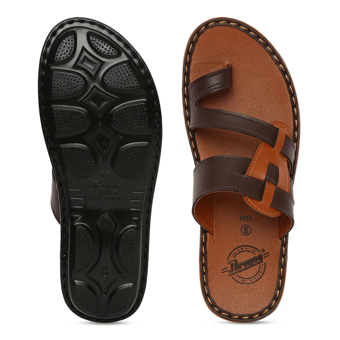 Paragon PU6211G Men Stylish Sandals | Comfortable Sandals for Daily Outdoor Use | Casual Formal Sandals with Cushioned Soles