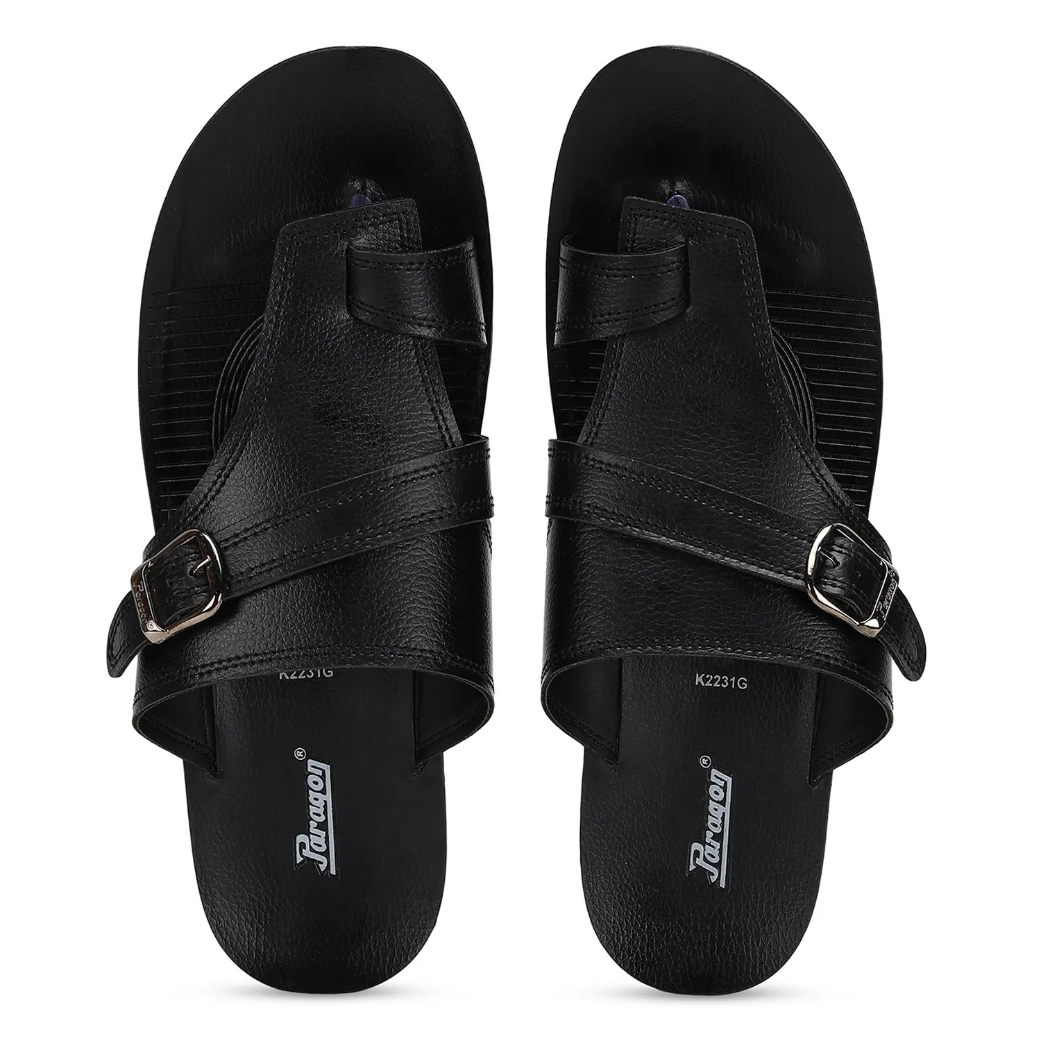 Paragon PUK2231G Men Stylish Sandals | Comfortable Sandals for Daily Outdoor Use | Casual Formal Sandals with Cushioned Soles