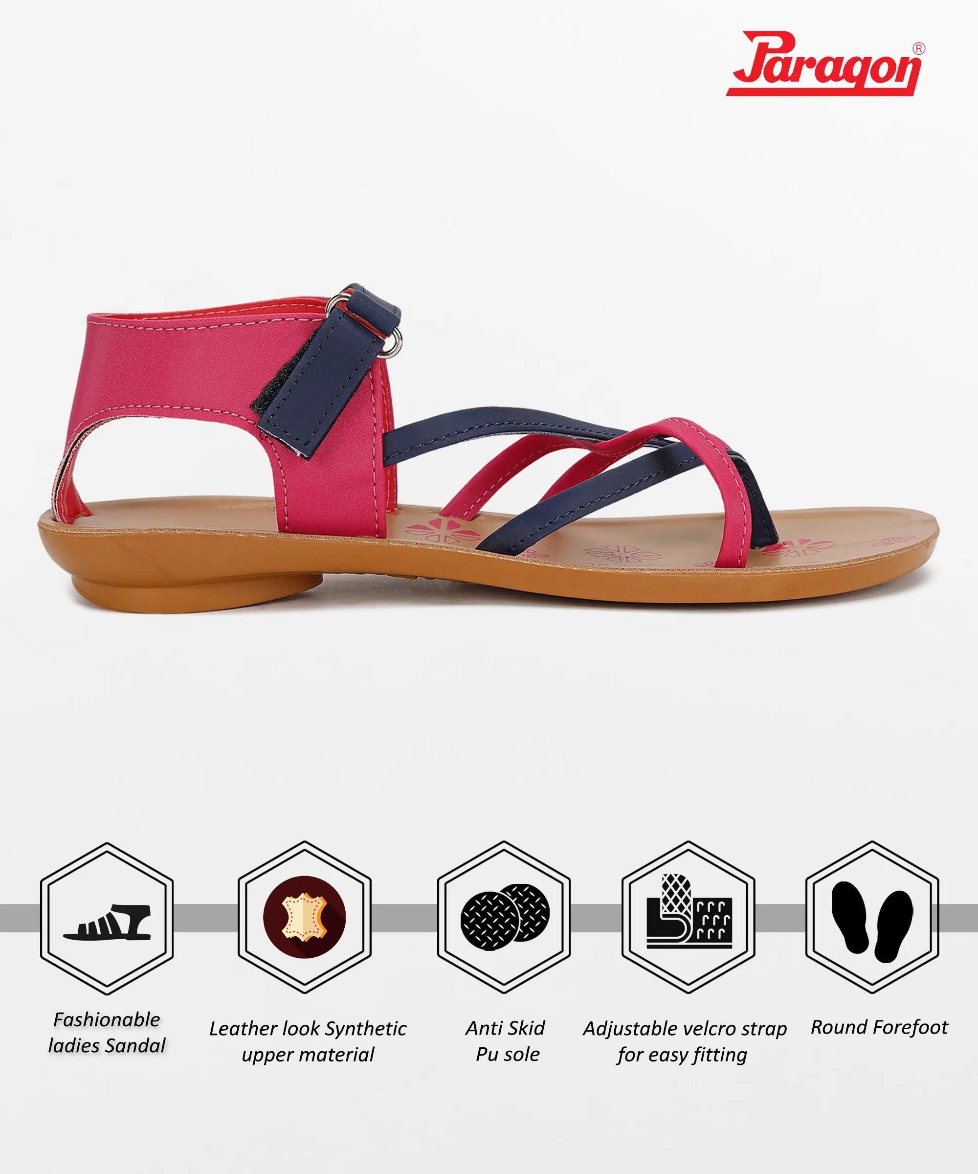 Paragon PUK7017L Women Sandals | Casual & Formal Sandals | Stylish, Comfortable & Durable | For Daily & Occasion Wear