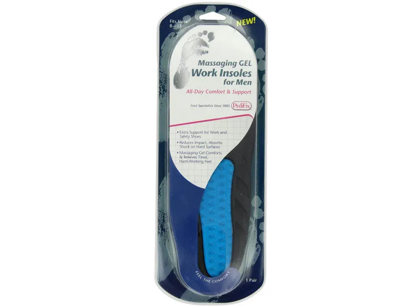 Pedifix Massaging Gel Work Insoles - Men