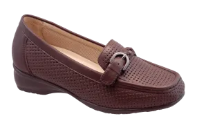 Pilgrim Women Dress Shoes - Claire W3131 - Woven Brown