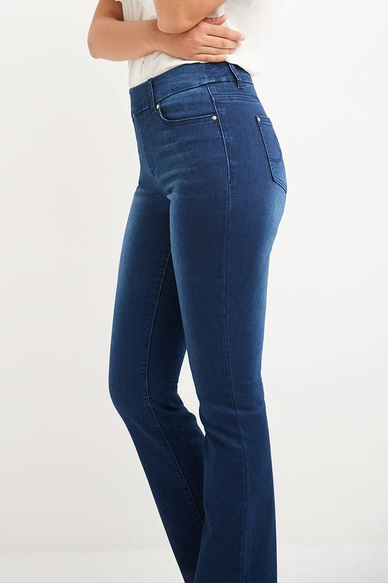 Pull-on Bootcut Jeans with real pockets