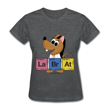 "Lab Rat Periodic Table" (brunette) - Women's T-Shirt