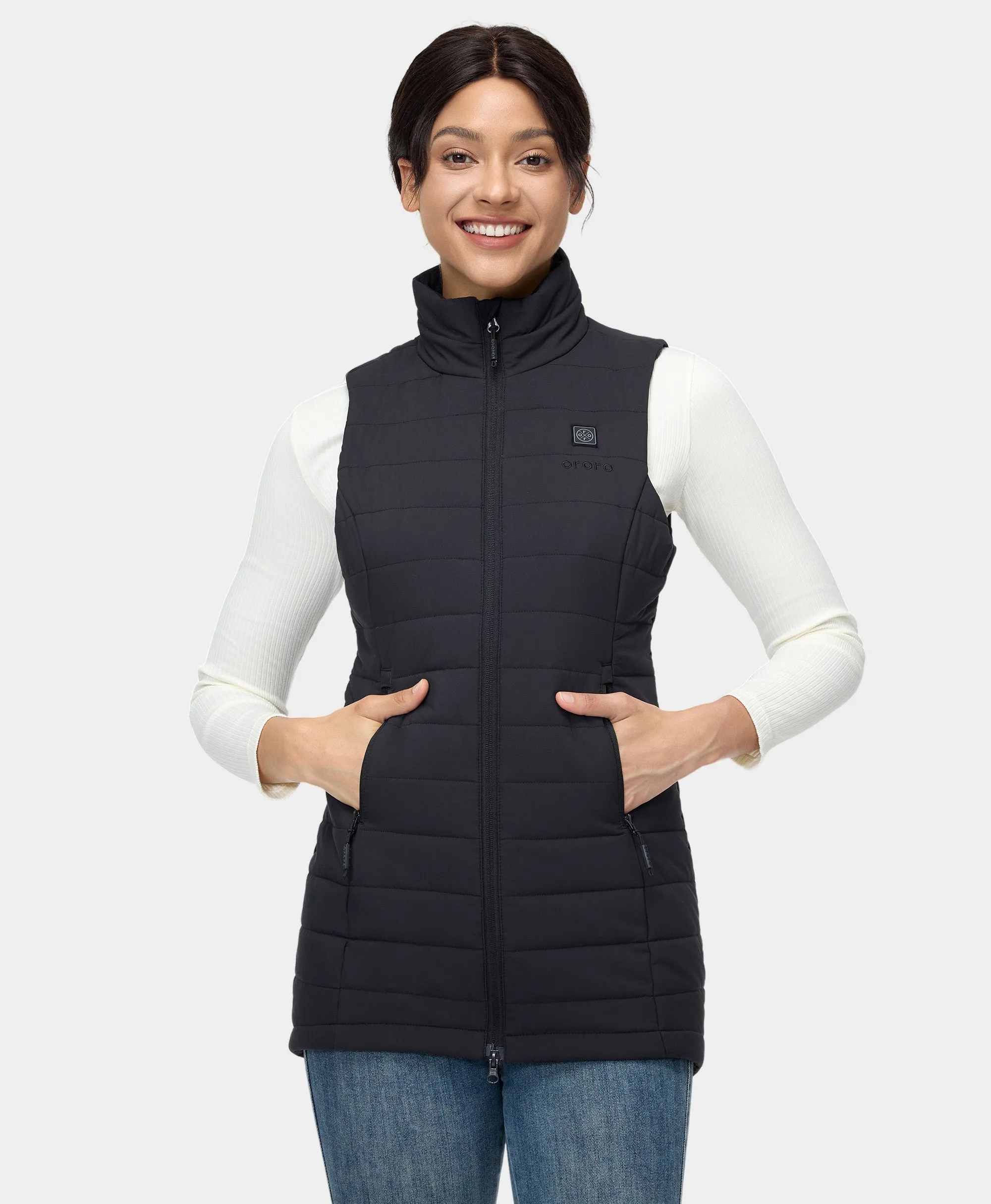 "Tribeca" Women's Heated Long Puffer Vest