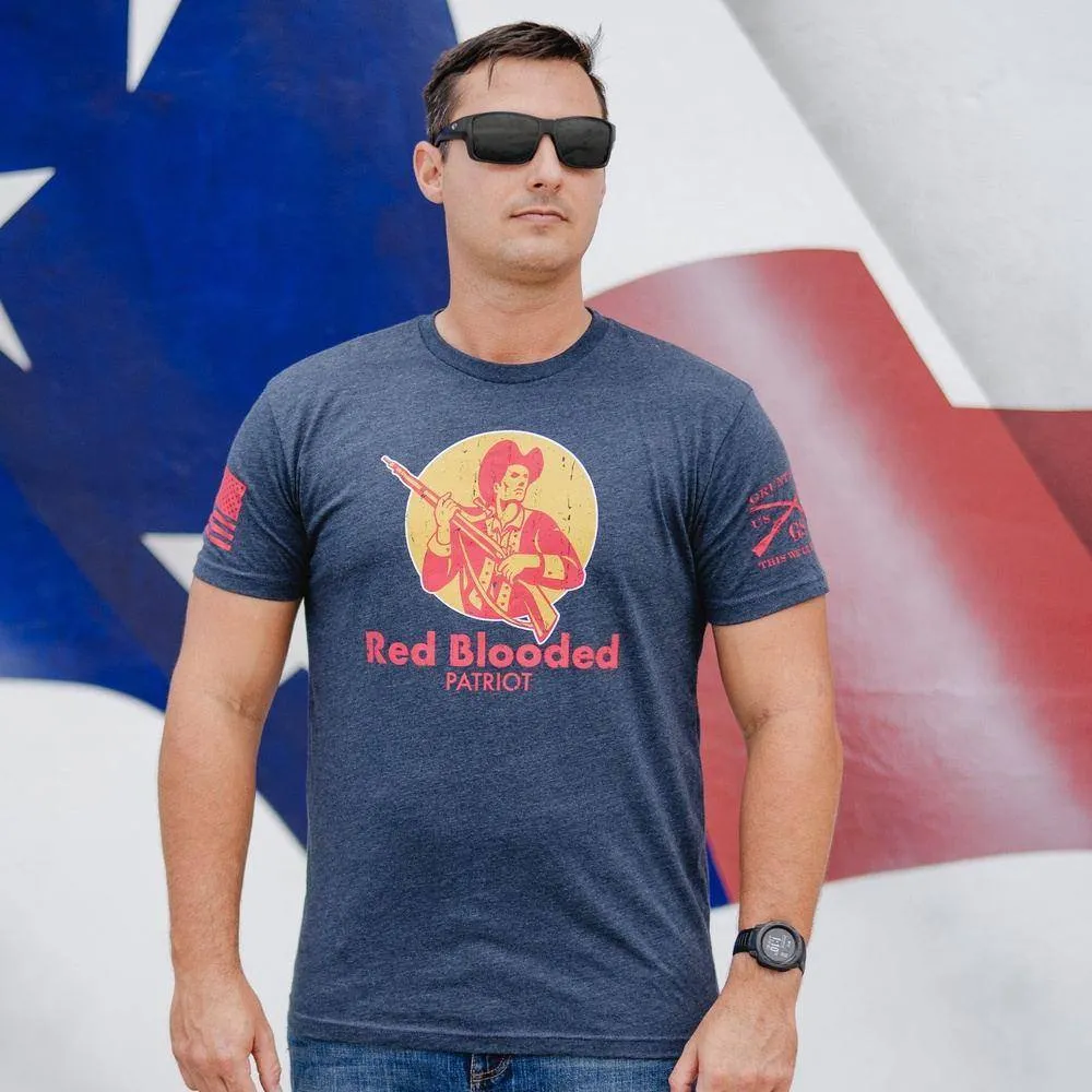 Red Blooded T-Shirt - Midnight Navy