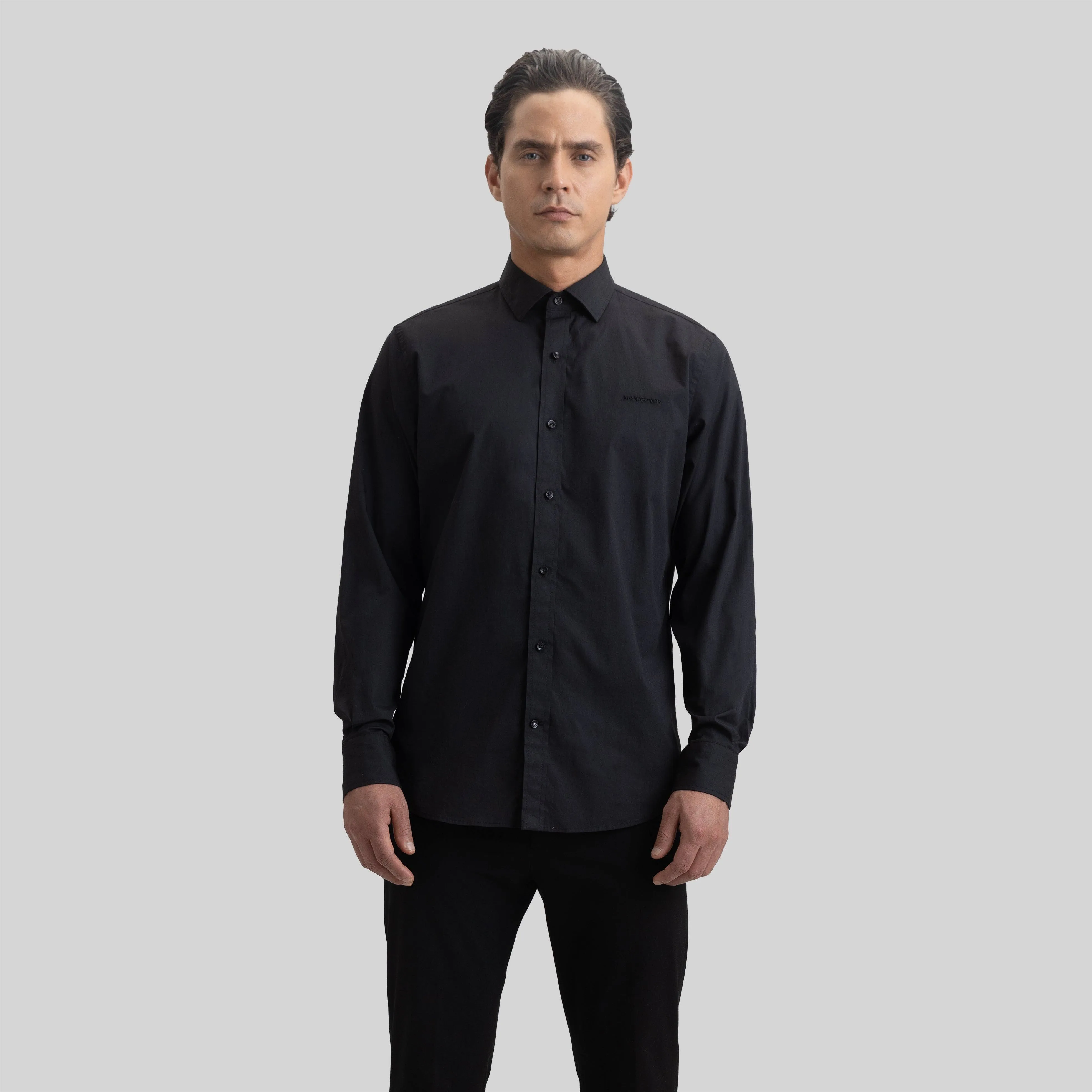 ROLLS SHIRT LONG SLEEVE BLACK