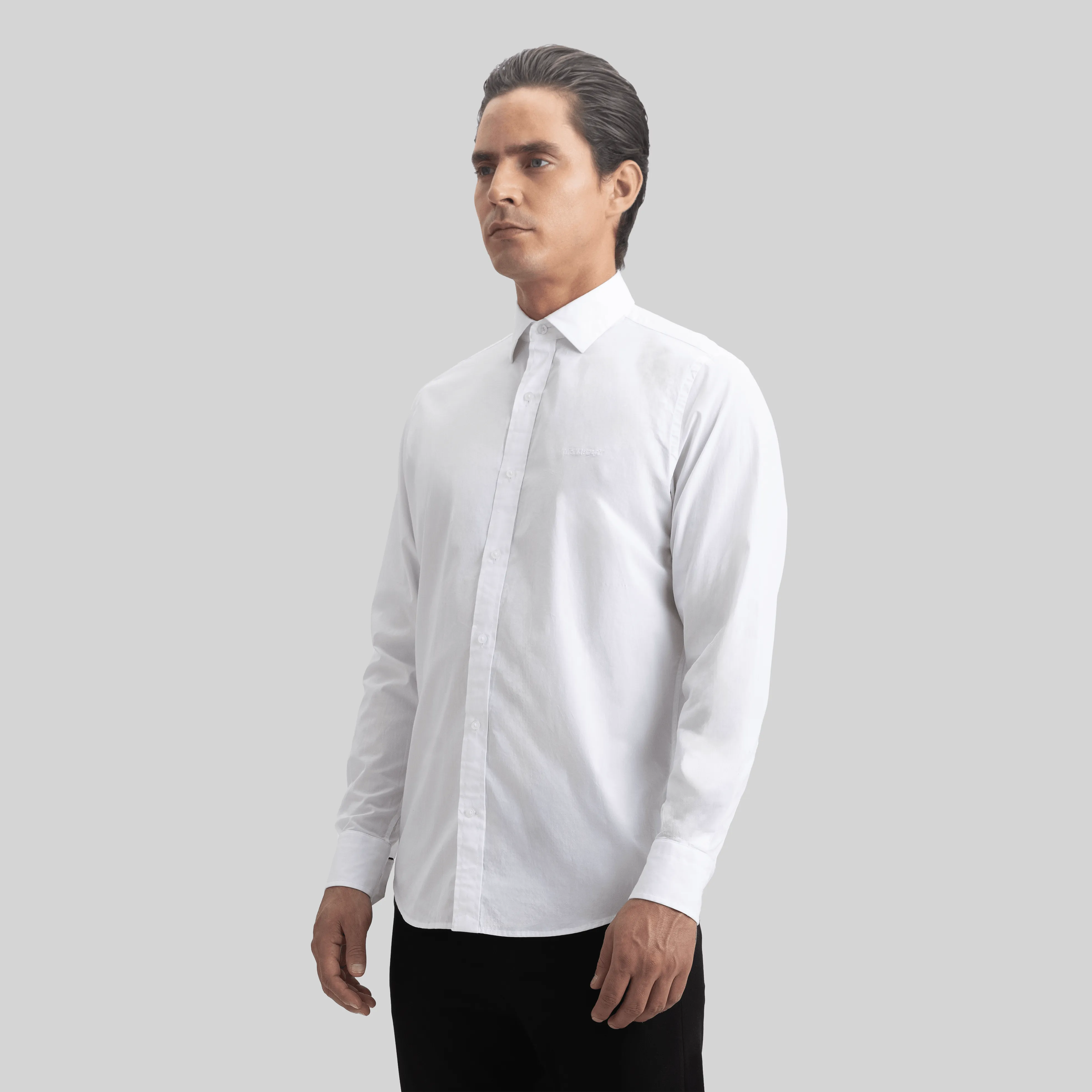 ROLLS SHIRT LONG SLEEVE WHITE